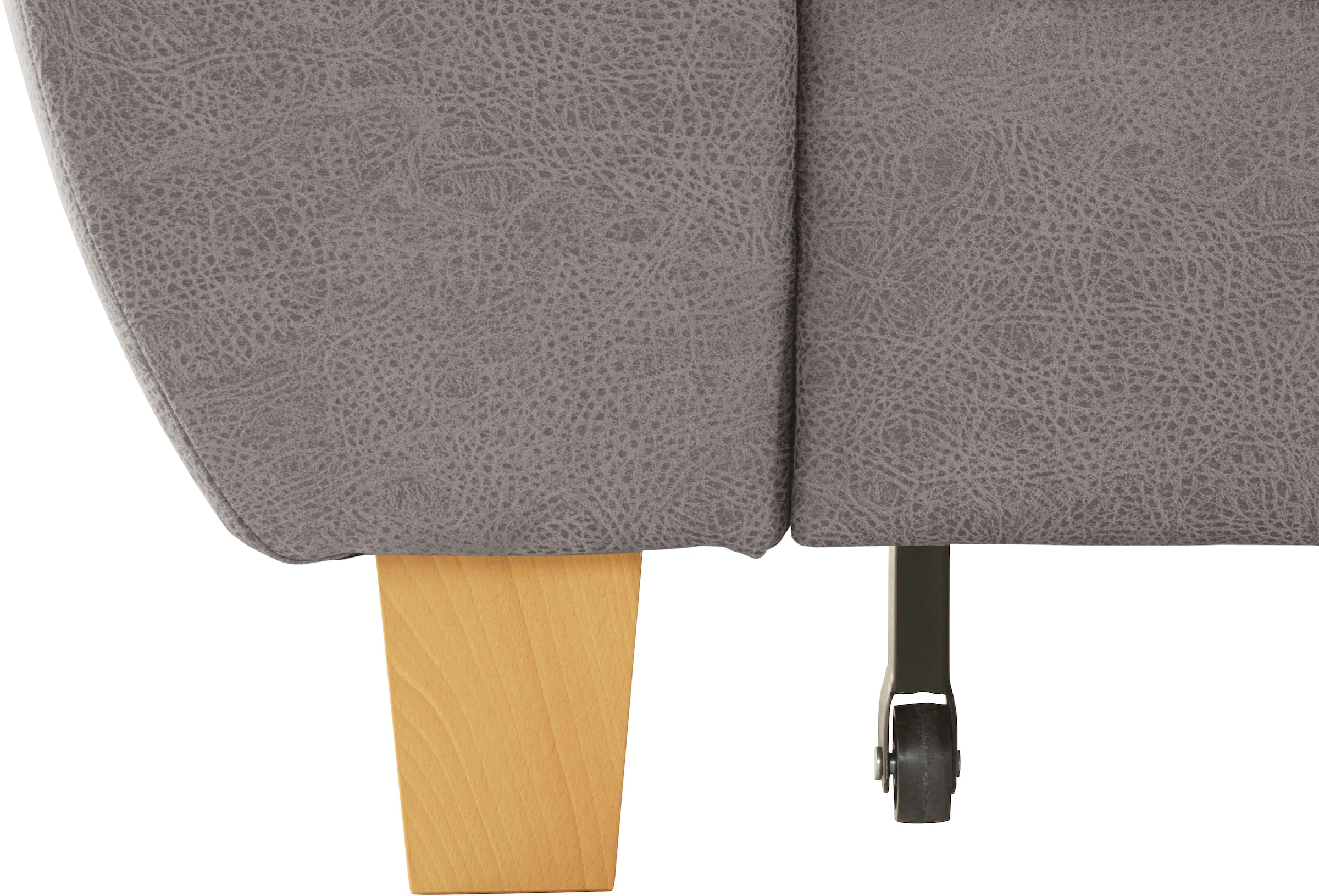 exxpo - sofa fashion Ecksofa »Enya, aufwendige Detailverarbeitung, hoher Sitzkomfort, bequem, L-Form«, mit Kopfteilverstellung, wahlweise Bettfunktion u. Bettkasten