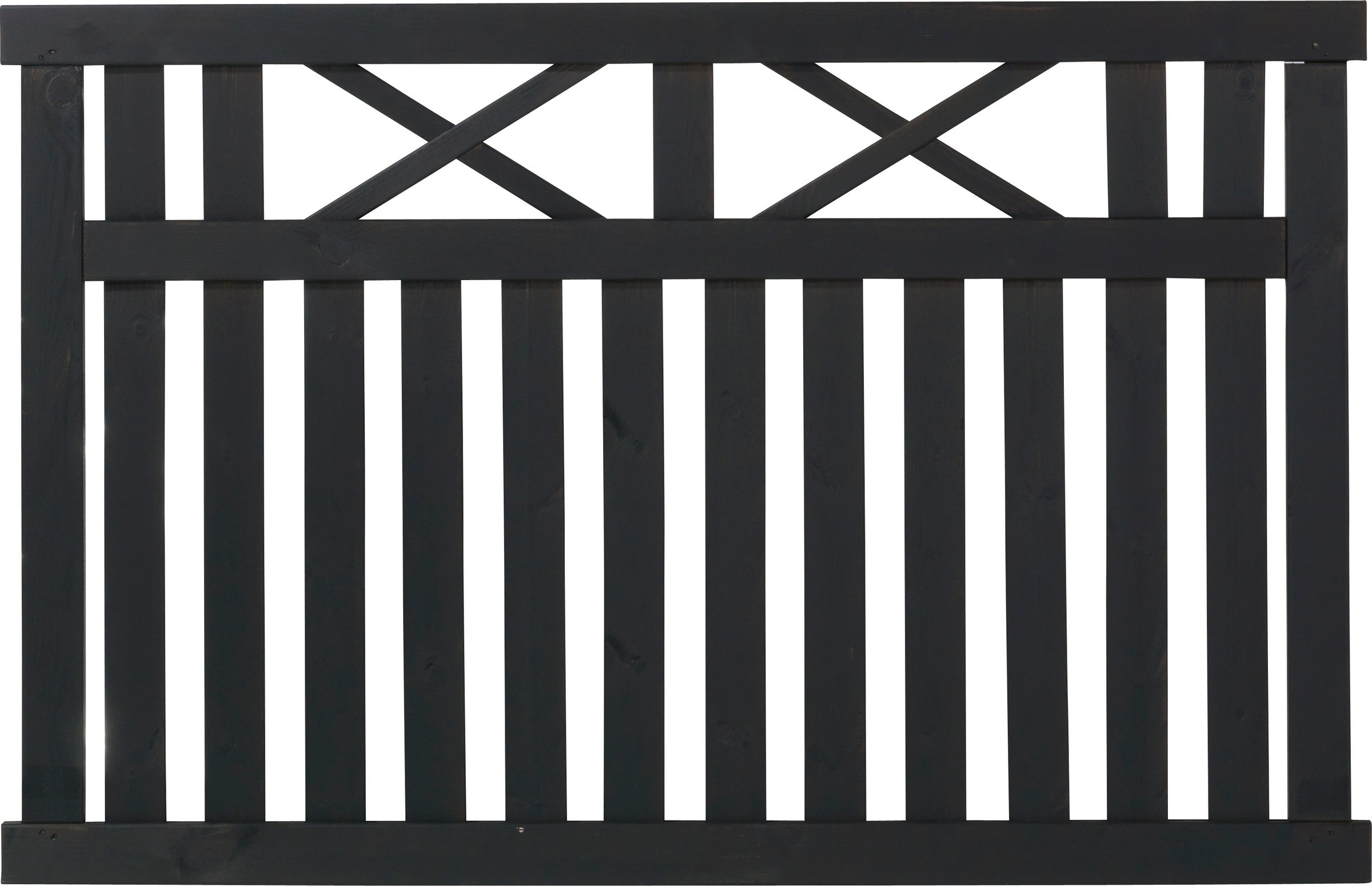 PLUS Gartenzaun »Vinesse« Höhe: 96 cm, Gesamtlänge: 4, 86 bis 23, 94 m Schwarz