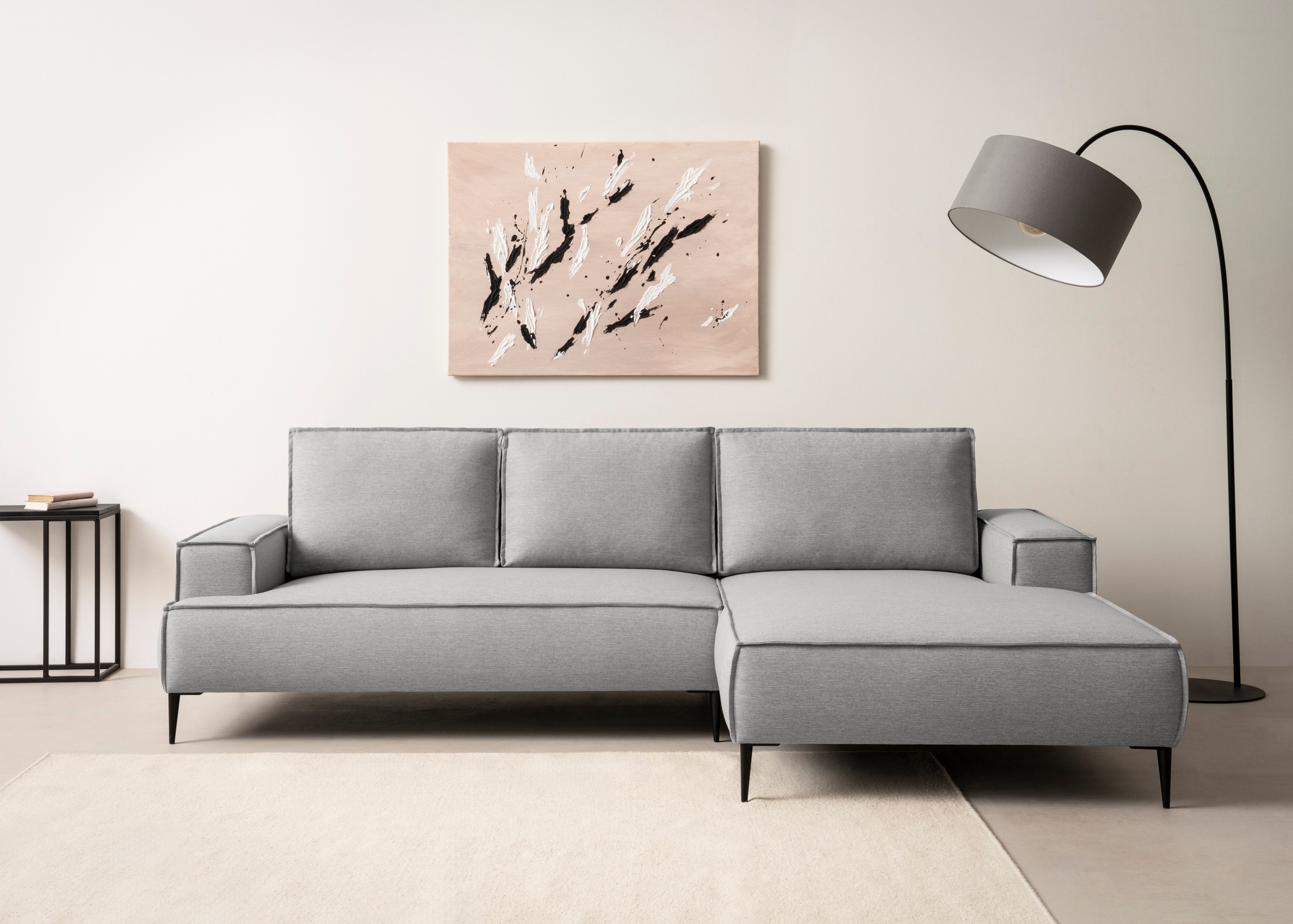 andas Ecksofa »TVINNU, L-Form, 275cm, in Cord und Leinenoptik« wahlweise Re günstig online kaufen