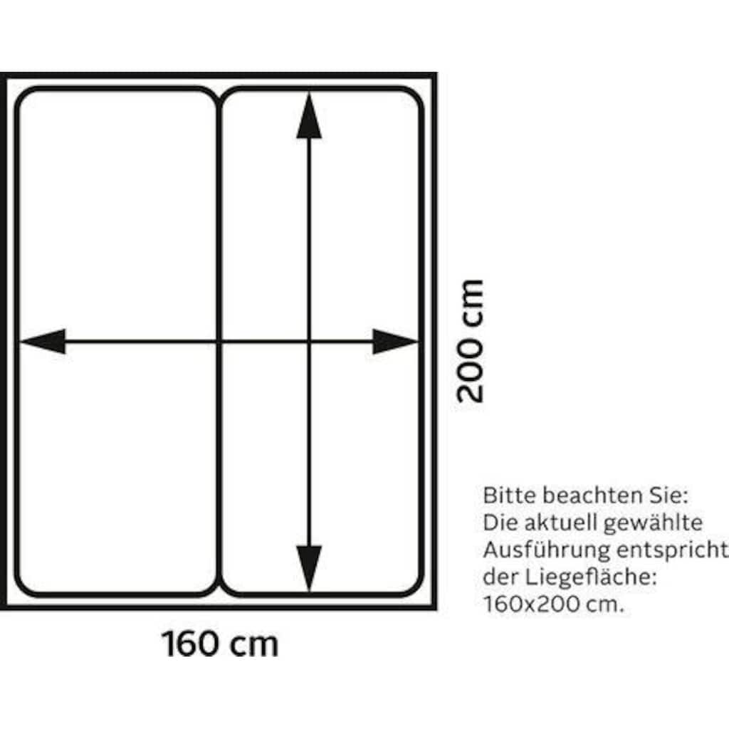 Westfalia Schlafkomfort Boxspringbett, mit LED-Beleuchtung