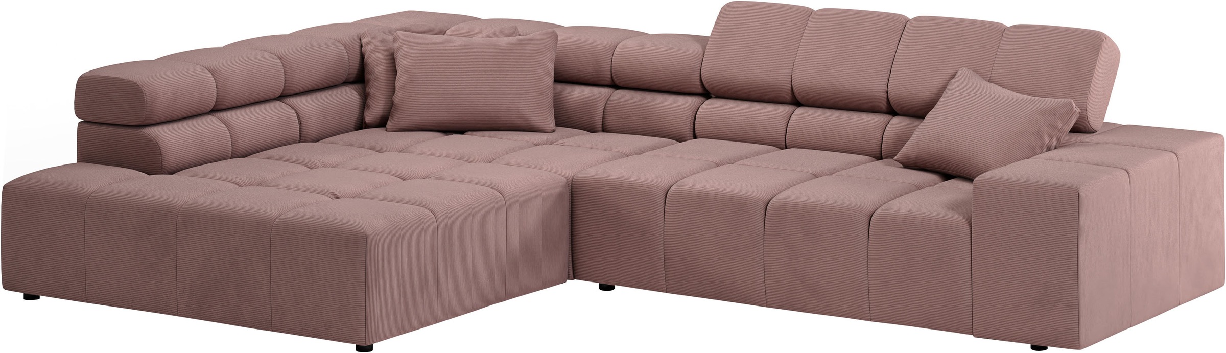 INOSIGN Ecksofa »Ancona incl. Kopfteilverstellung, OTTOs Choice, Breite 319cm, L-Form«, wahlweise motorische Sitztiefenverstellung, auch in Cord + Easy Care