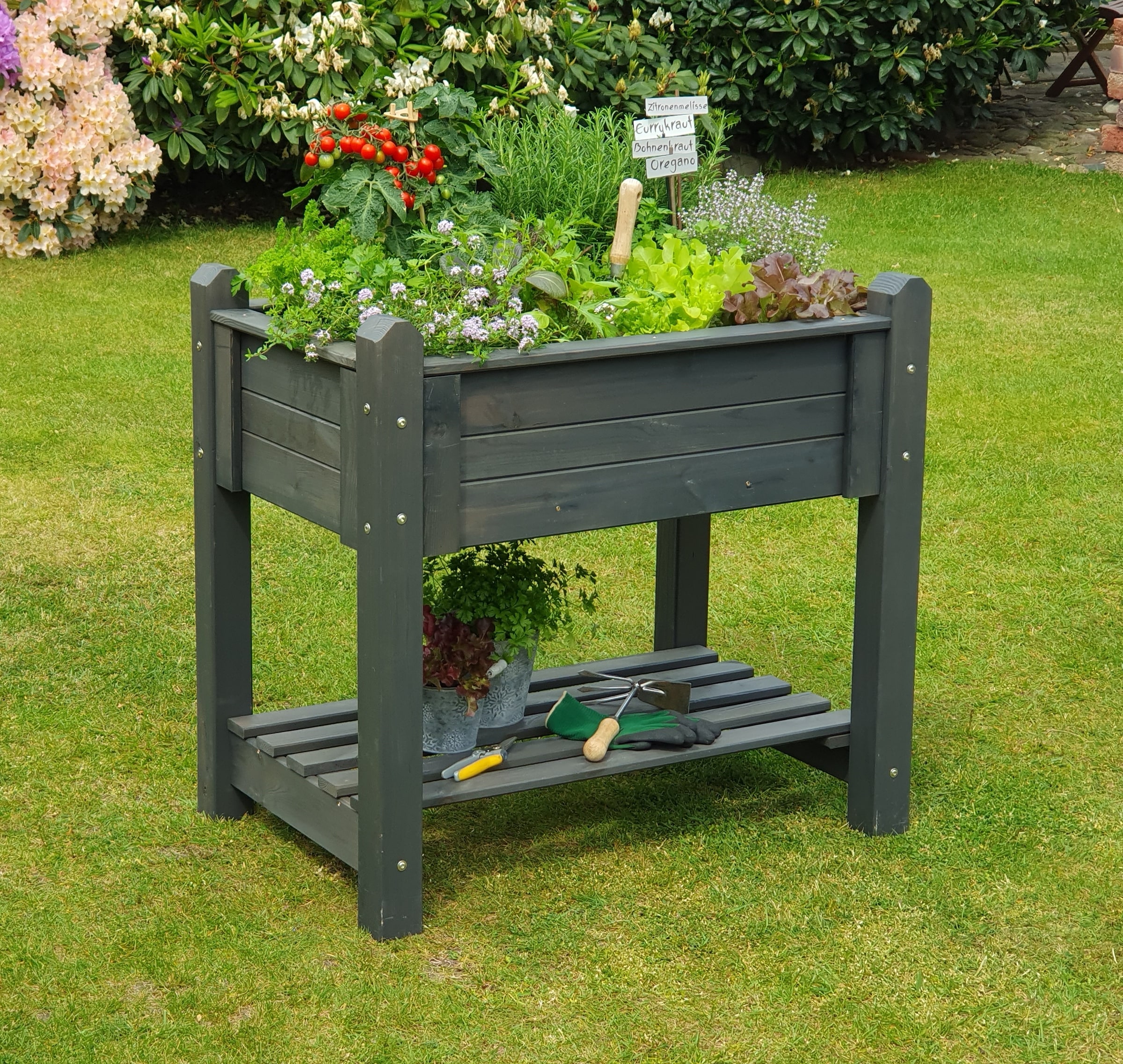 promadino Blumenkasten, Kräuterbeet klein, BxTxH: 90x60x84,5 cm