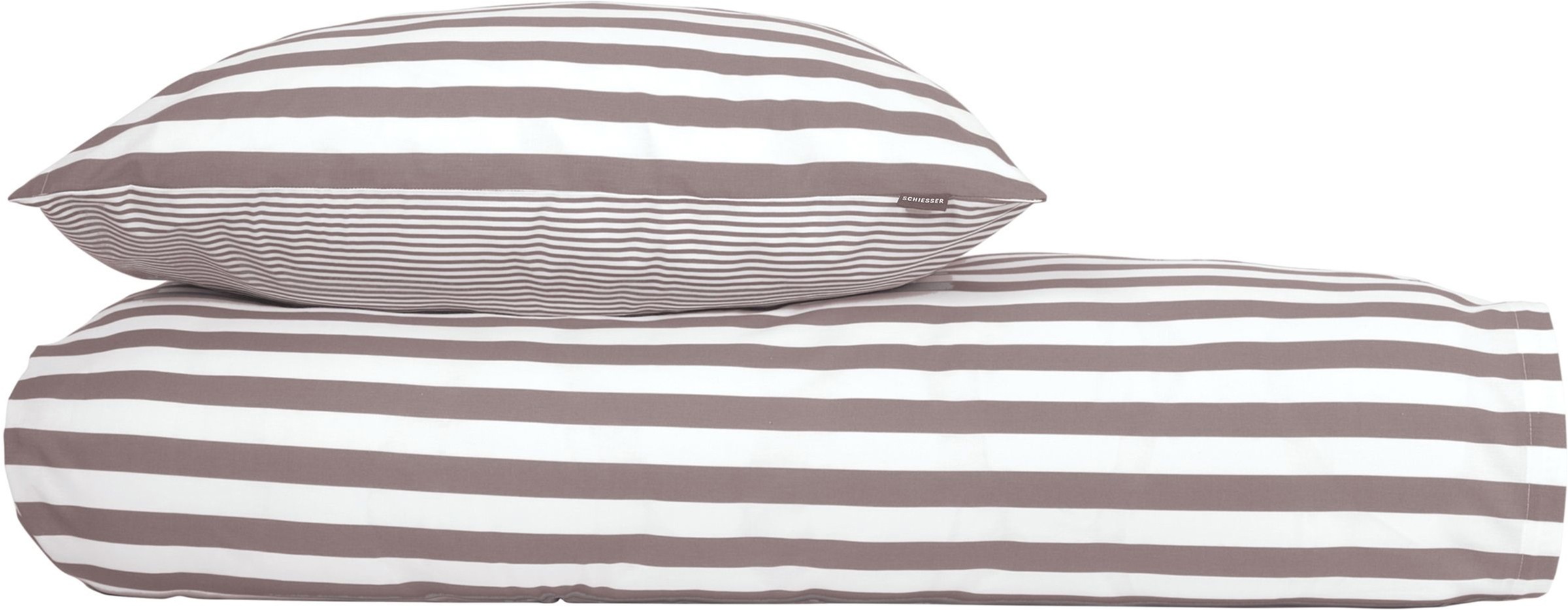 Schiesser Wendebettwäsche »Marie aus weicher Baumwolle und Streifen Allover« 2 Stk. OEKO-TEX® MADE IN GREEN