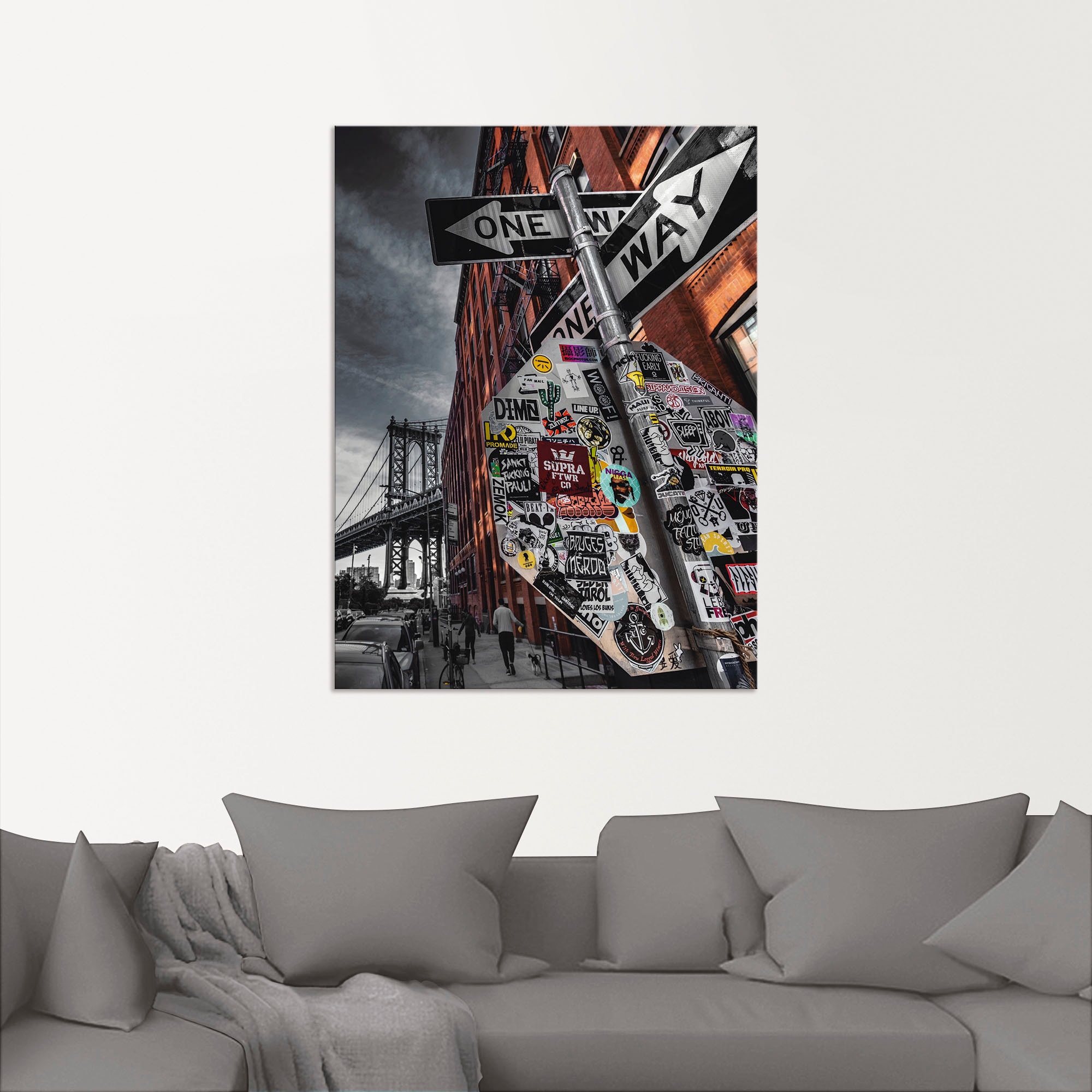 Artland Wandbild »New York Street Fotografie«, Amerika, (1 St.), als Alubil günstig online kaufen