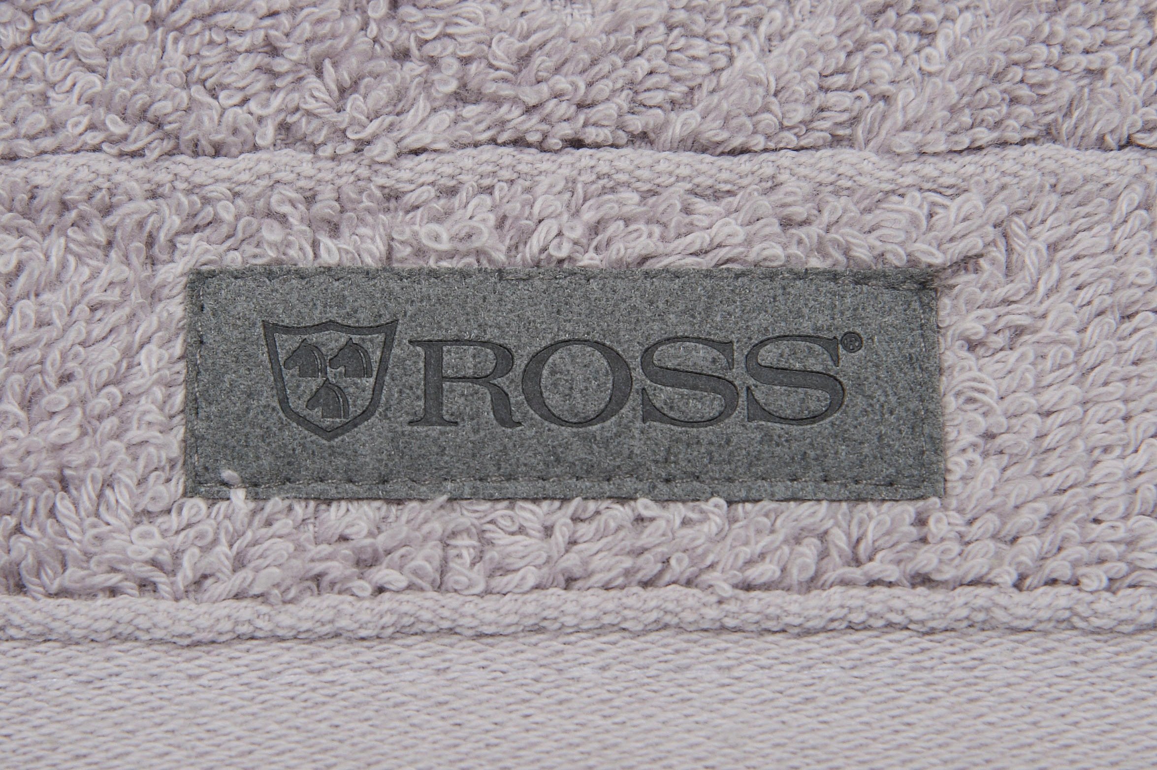 ROSS Gästehandtuch »Smart«, (6 St.), Uni-Rippe mit Velourslabel