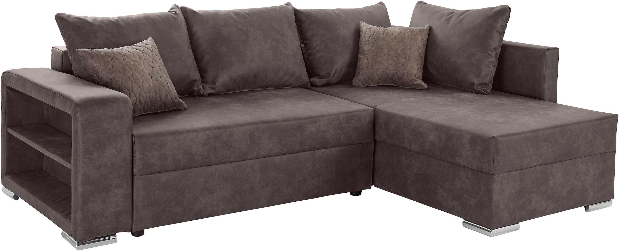 COLLECTION AB Ecksofa »John L-Form«, inklusive Bettfunktion und Bettkasten