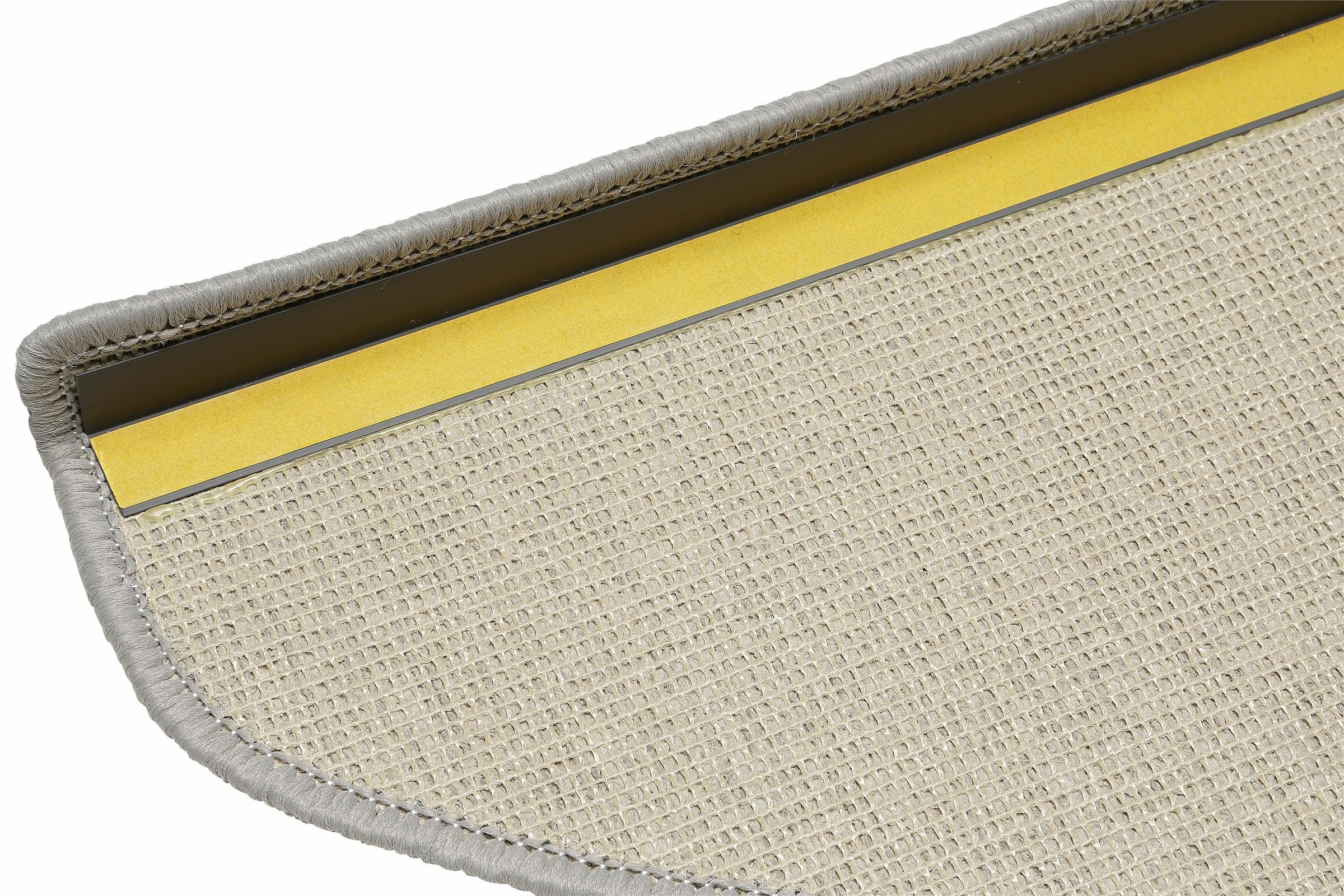 Andiamo Stufenmatte »Rambo, Made in Poland«, halbrund, 4 mm Höhe, melierte Schlinge, selbstklebend, 15 Stück in einem Set