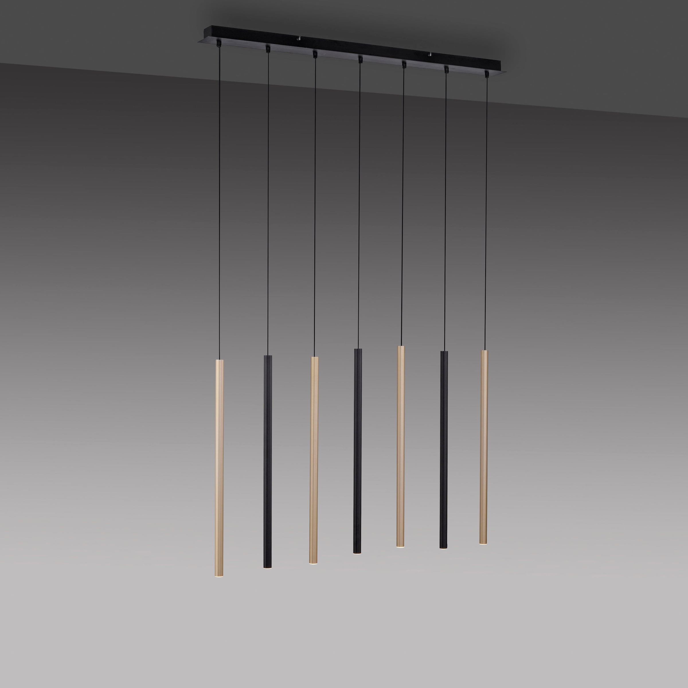 Paul Neuhaus Pendelleuchte »FLUTE«, 7 flammig, Leuchtmittel LED-Board   LED günstig online kaufen