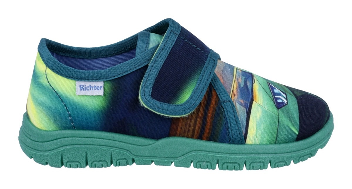 Richter Hausschuh »Mailo«  Klettschuh, Kindergartenschuh mit Größenschablone zum Download