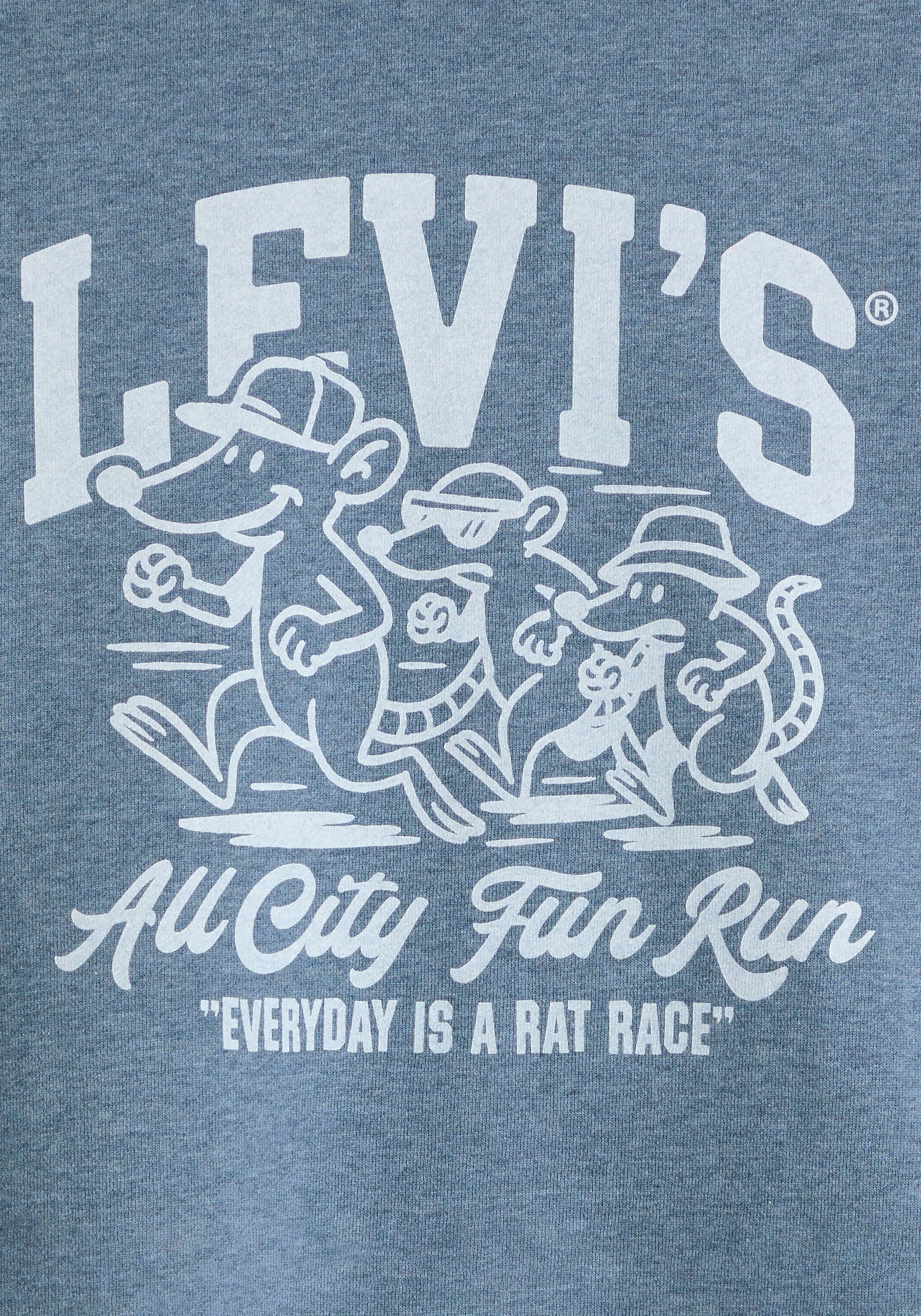 Levi's® Sweatshirt »RELAXD GRAPHIC CREW«, Ärmelabschluss und Saum mit angesetzten elastischen Bündchen
