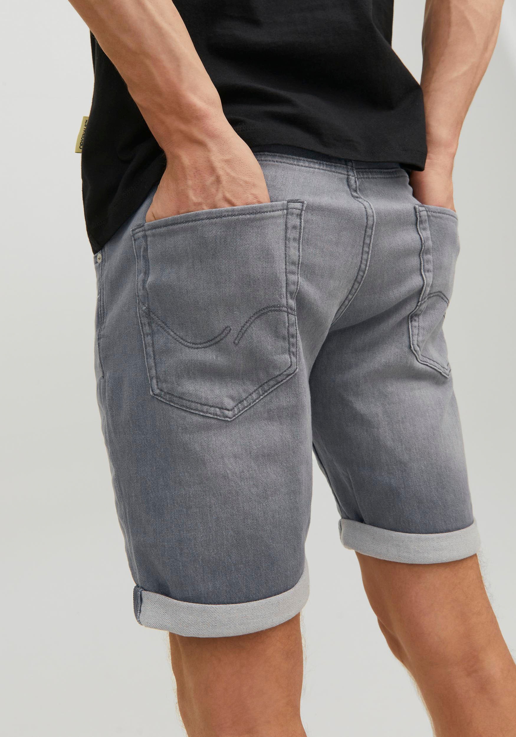 3. Bild von Jack & Jones Jeansshorts »JJIRICK JJICON SHORTS GE 604 I.K SN«, mit Umschlagsaum