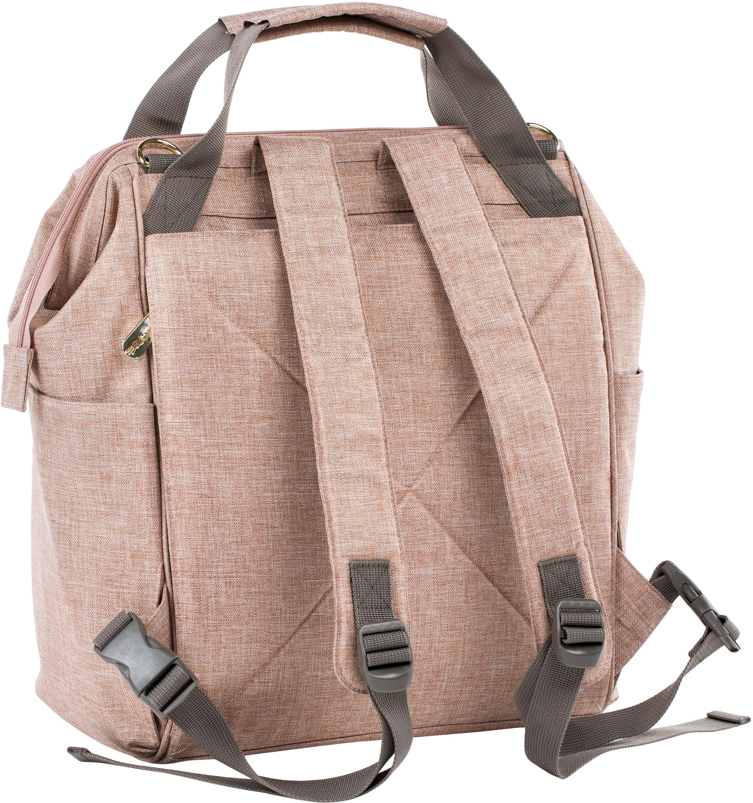 LÄSSIG Wickelrucksack »Glam, Goldie, Backpack Rose«, PETA-approved vegan