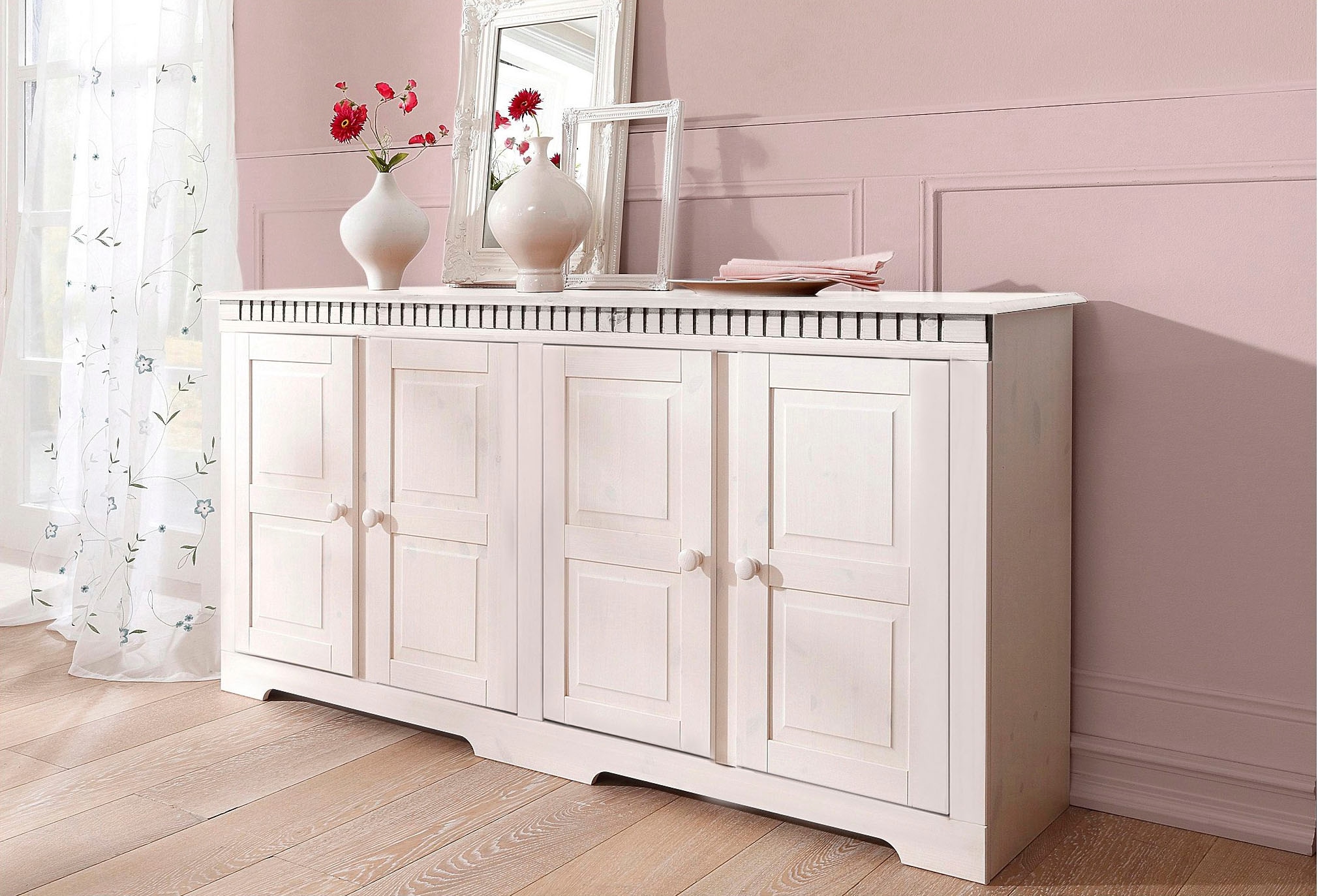 Home affaire Sideboard »Lisa«, Kommode aus massivem Kiefernholz, Breite 158,5 cm