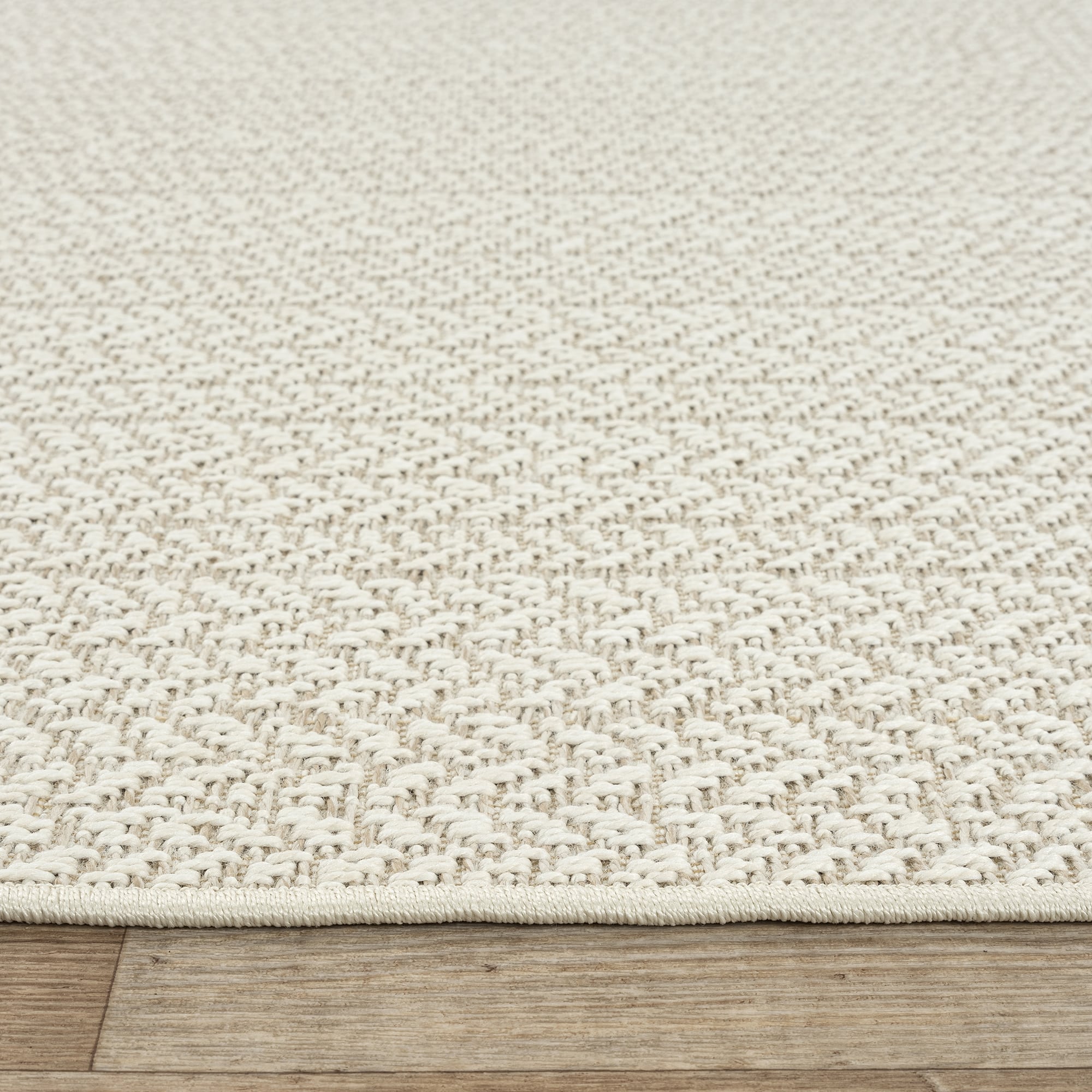 the carpet Teppich »Kansas«, rechteckig, 1 mm Höhe, moderner robuster In und Outdoor Teppich Jute Look