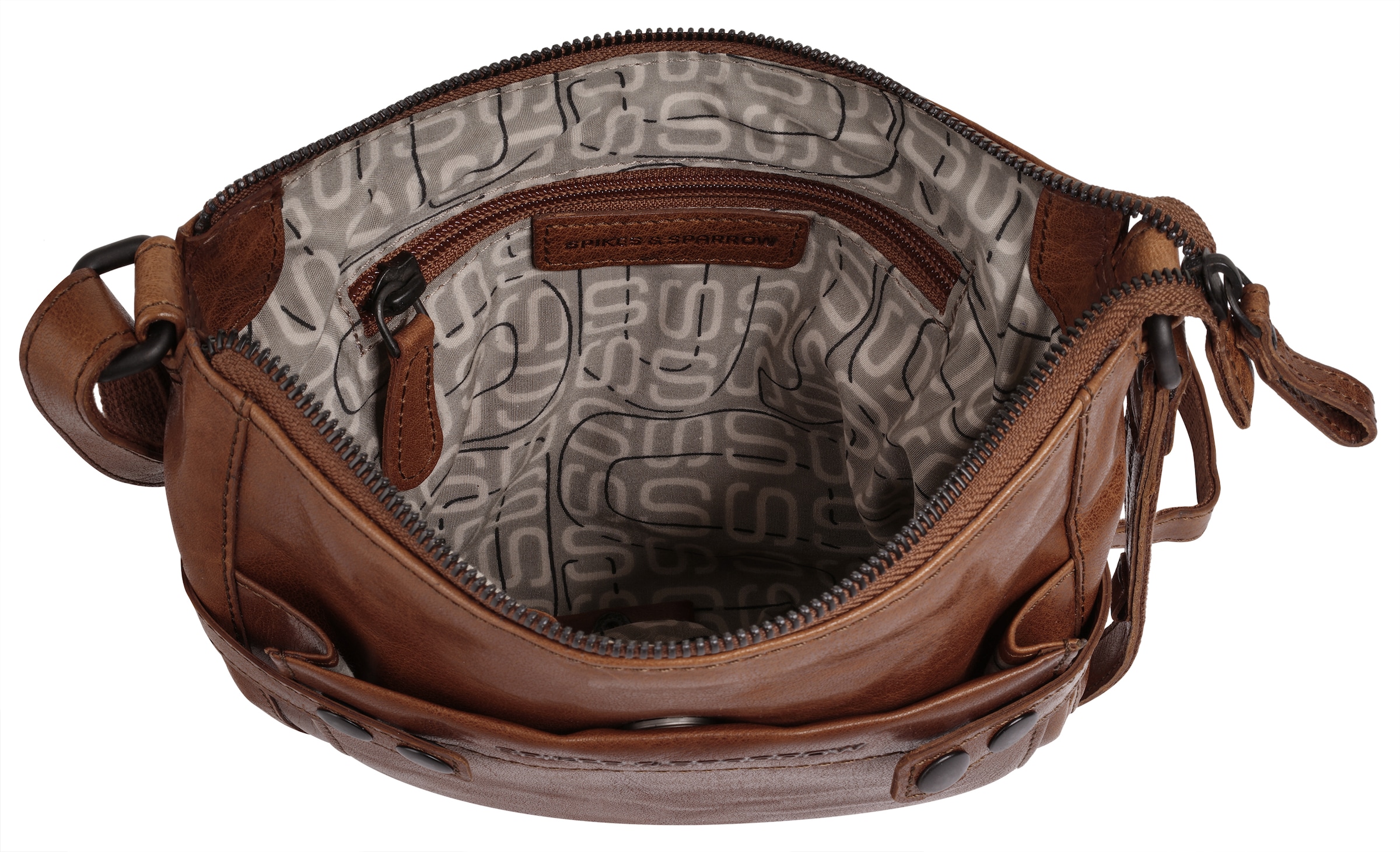 Spikes & Sparrow Umhängetasche echt Leder