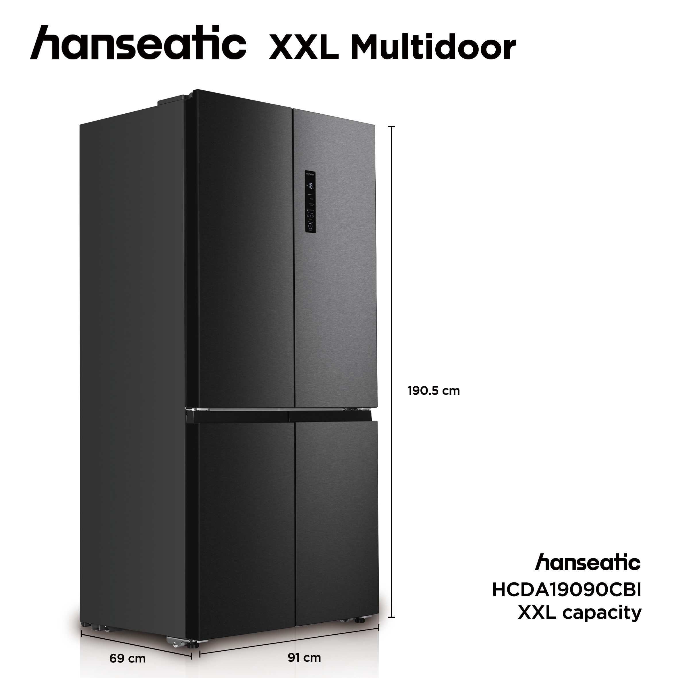 Hanseatic Multi Door »HCDA19090CBI« 190,5 cm hoch 91 cm breit inkl. 3 Jahre Herstellergarantie