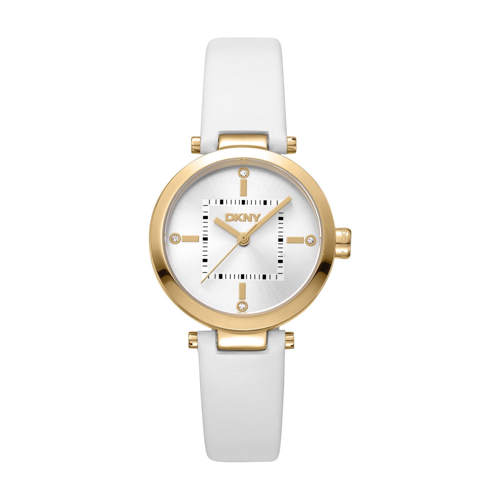 DKNY Quarzuhr »Urban« Armbanduhr, Damenuhr, Lederarmband, analog