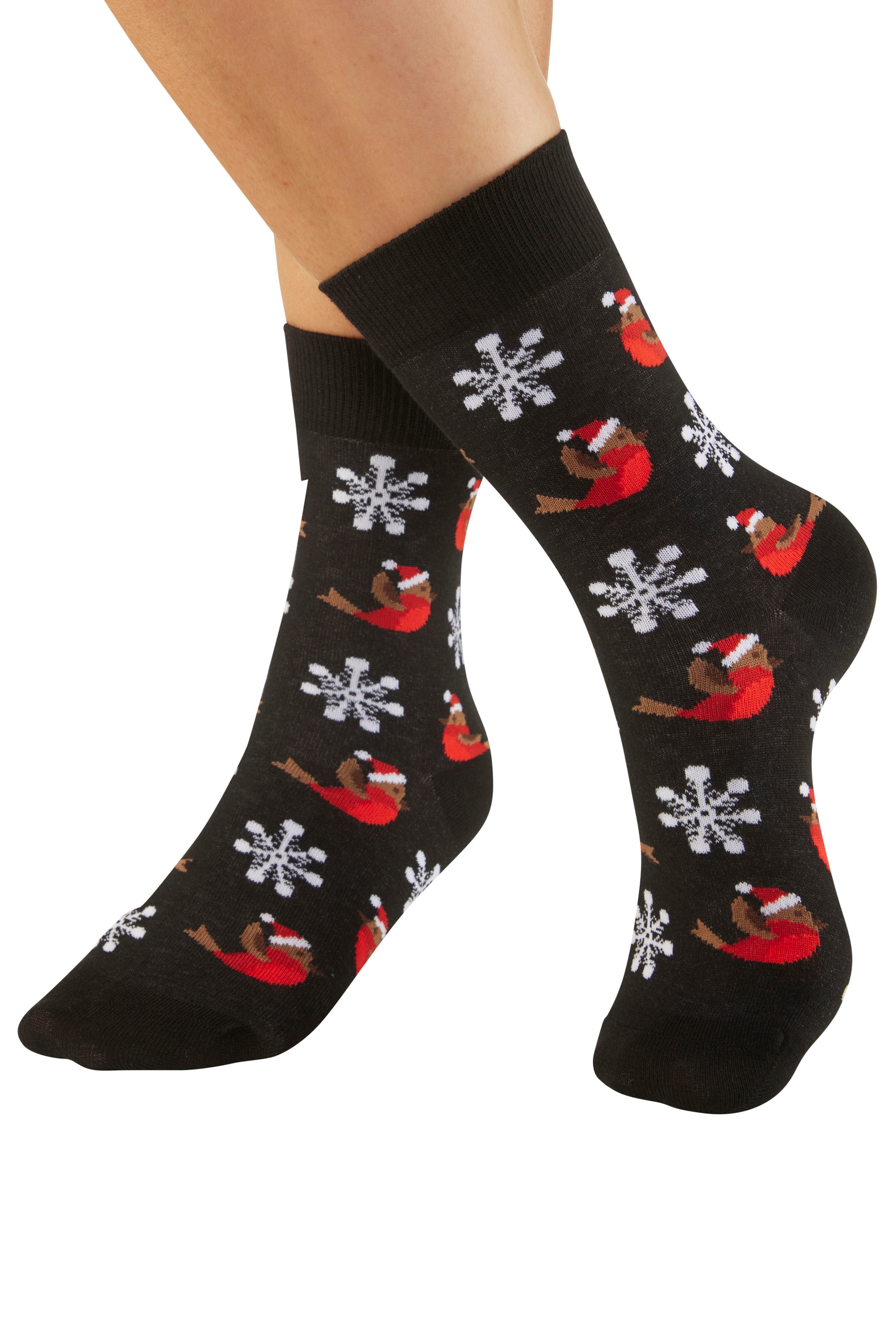 H.I.S Basicsocken Packung, 3 Paar tlg. mit lustigen Weihnachtsmotiven