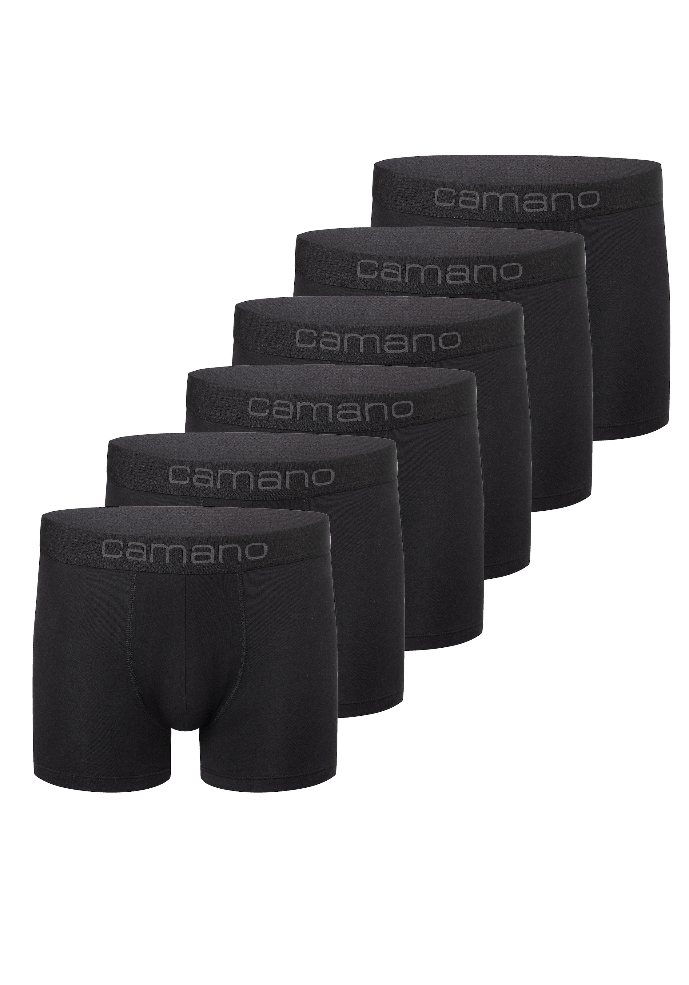 Camano Boxershorts »comfort« 6er Pack,  mit Stretch-Logobund