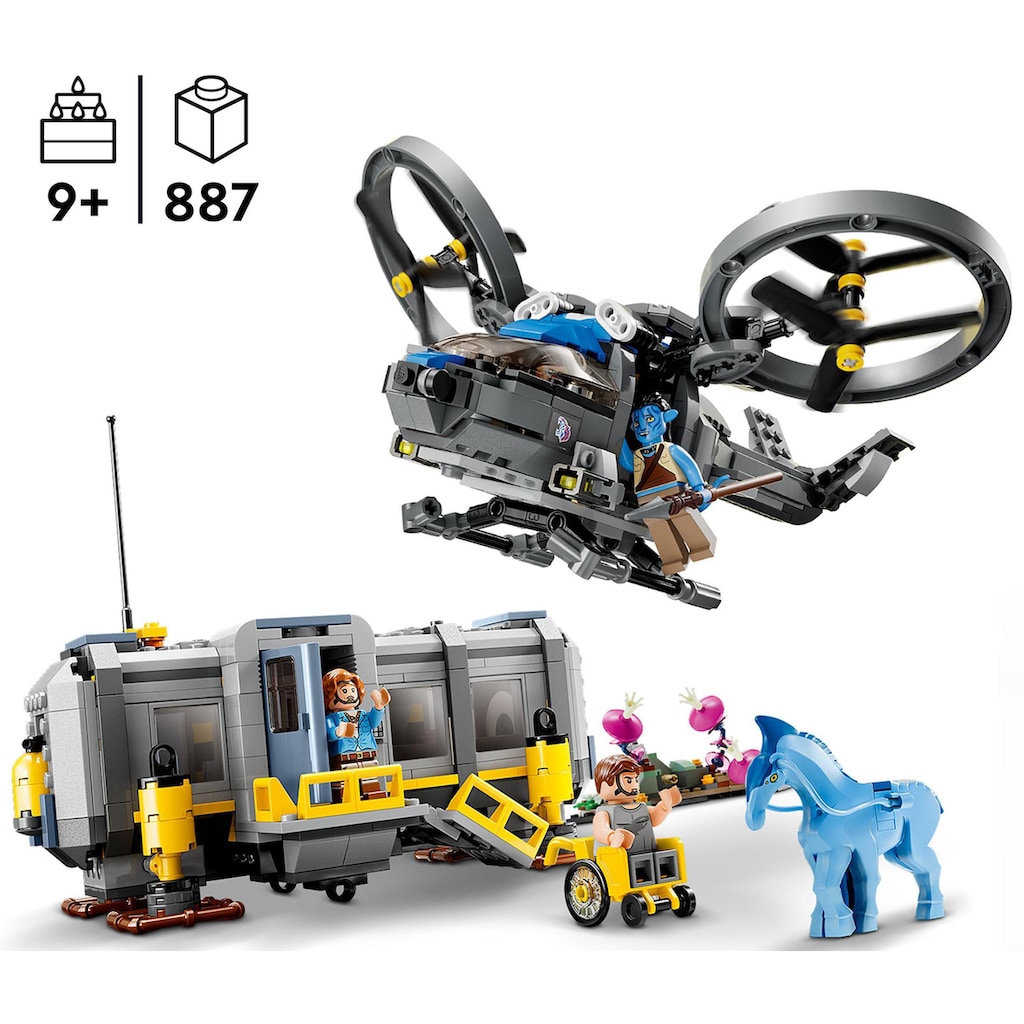 LEGO® Konstruktionsspielsteine »Schwebende Berge: Site 26 und RDA Samson (75573), LEGO® Avatar«, (887 St.)