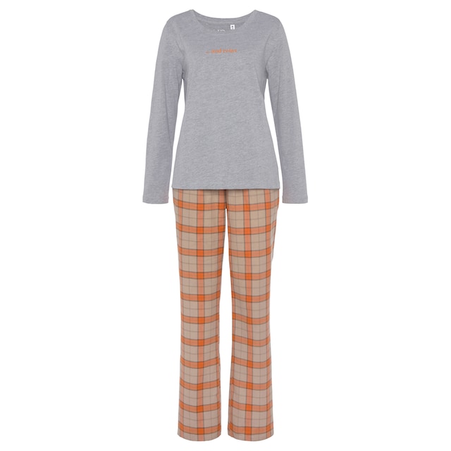Vivance Dreams Pyjama, (2 tlg.), aus kuschelig weichem Flanell online  kaufen