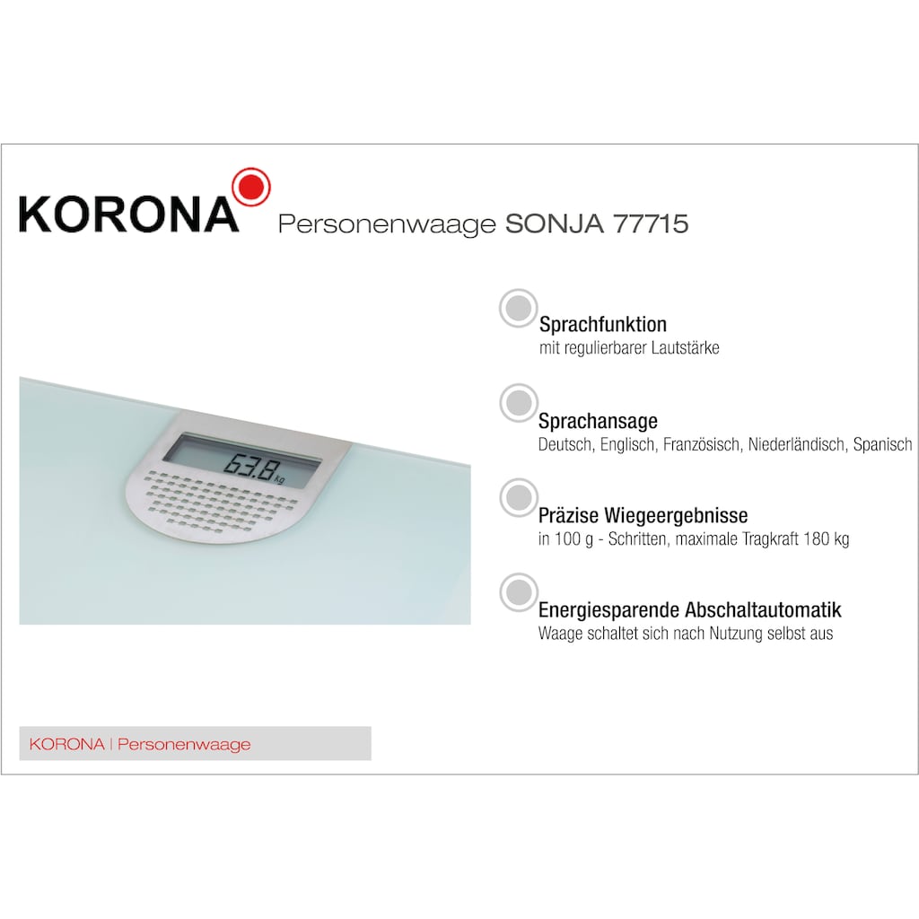 KORONA Personenwaage »Sonja 77715«