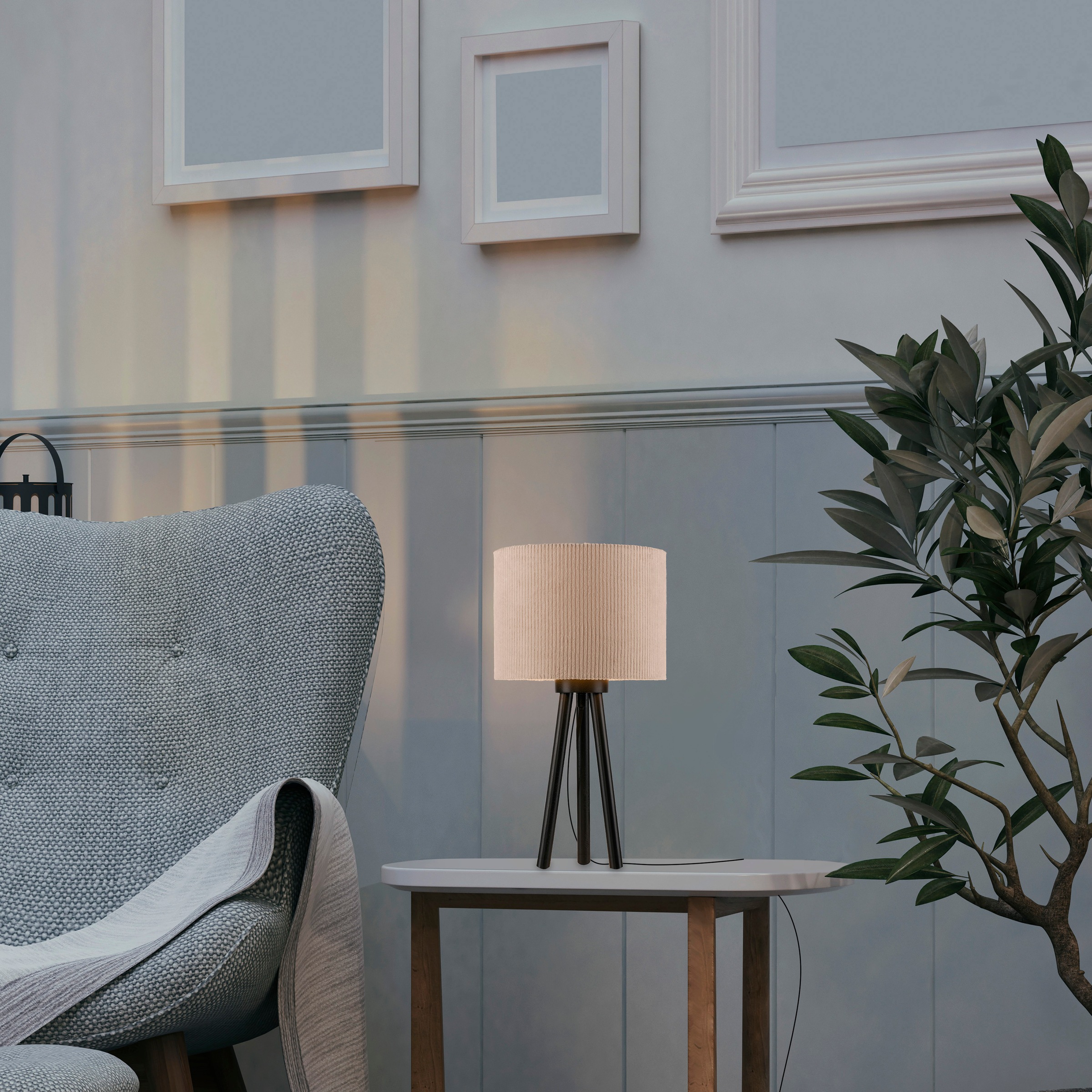 JUST LIGHT Tischleuchte »GREEN DURO«, 1 flammig, Leuchtmittel E27   Leuchtm günstig online kaufen