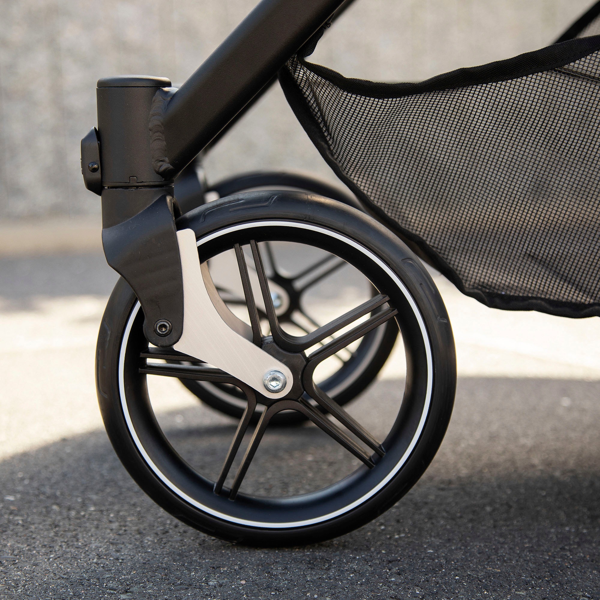 Gesslein Kombi-Kinderwagen »FX4 Soft+ mit Aufsatz Life, schwarz/cognac, eisblau«, mit Babywanne C3 und Babyschalenadapter