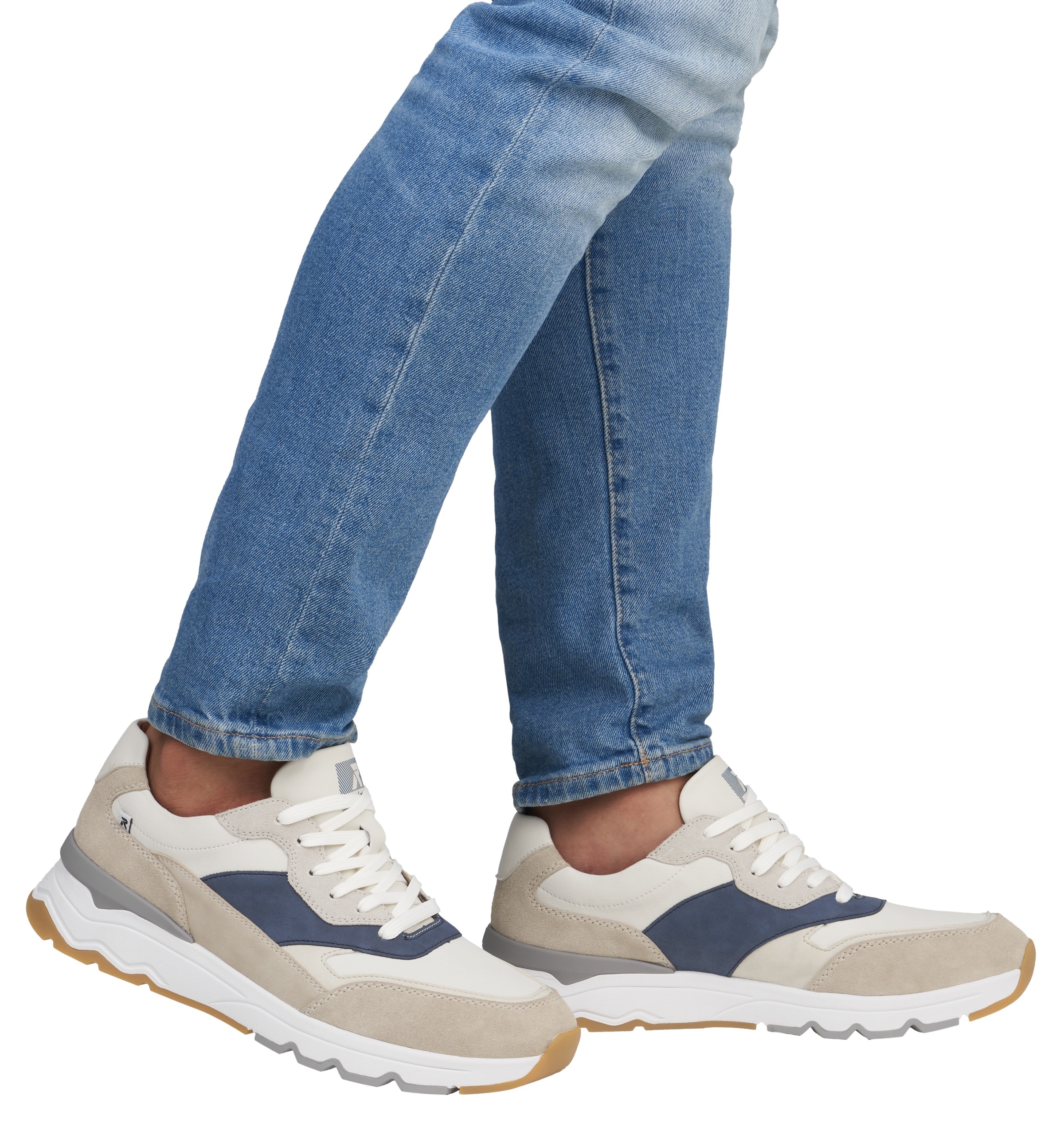 RIEKER Sport Sneaker, Schnürschuh, Halbschuh, Freizeitschuh mit Schaftrandpolsterung