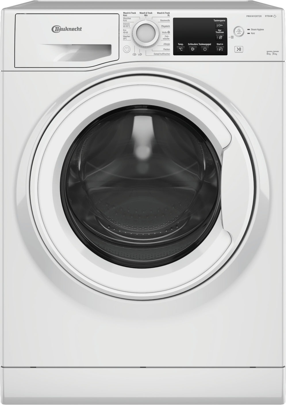 BAUKNECHT Waschtrockner »WT SUPER ECO 86 43 N« 8 kg /6 kg 75 dB(A)