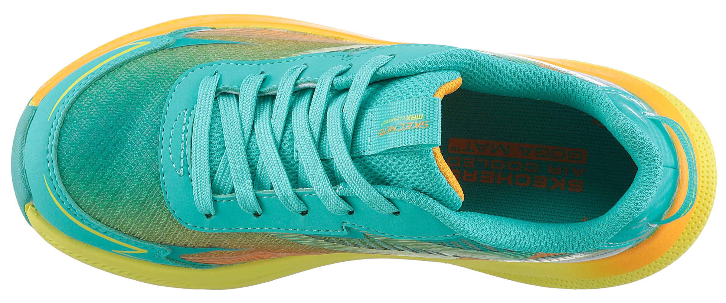 Skechers Sneaker »MAX CUSHIONING ASCENDER«, Trainingsschuh mit dämpfender Laufsohle, Größenschablone zum Download