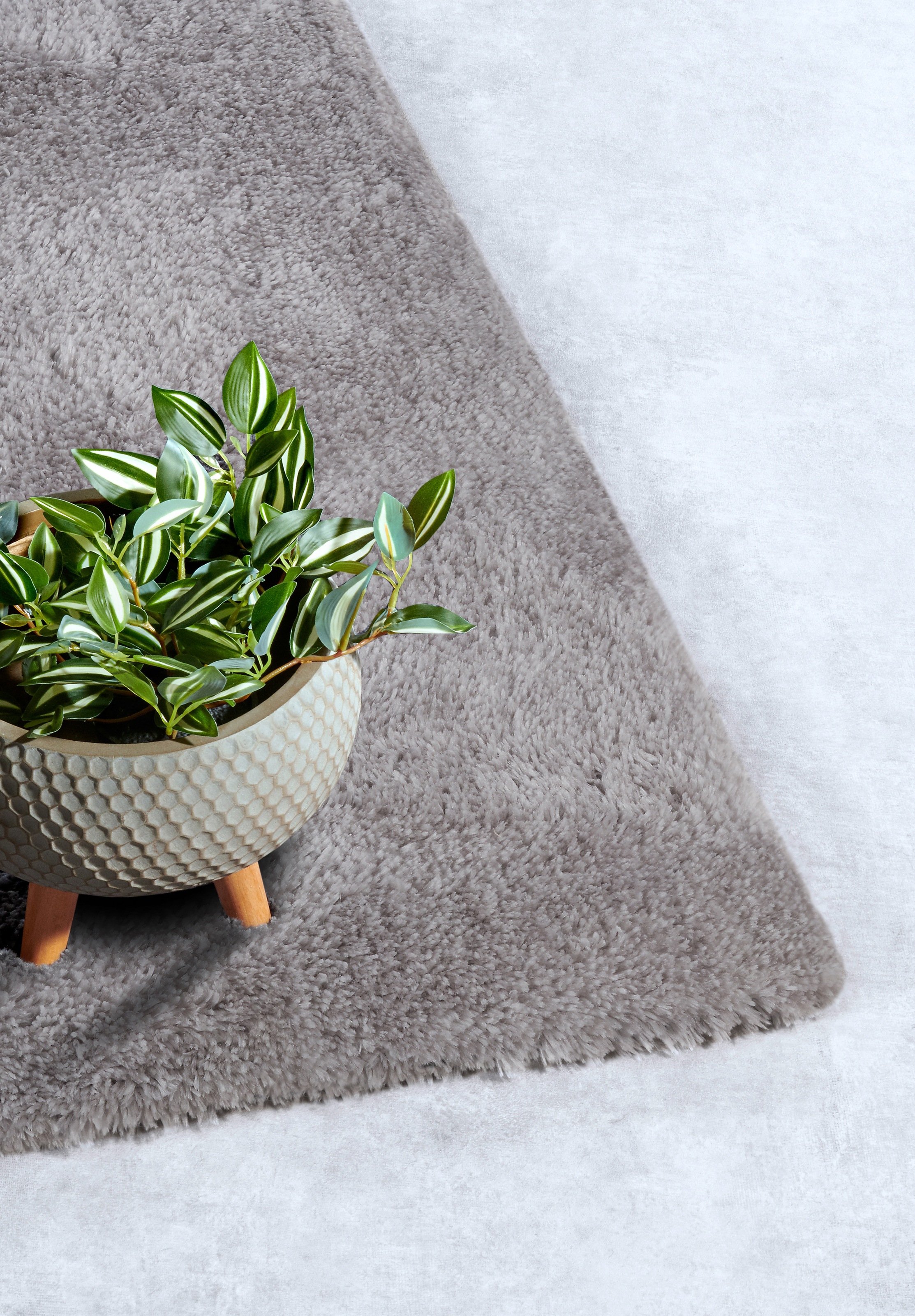 HANSE Home Hochflor-Teppich »Olaf«, rechteckig, 38 mm Höhe, Langflor, Shaggy, einfarbig, flauschig, weich, glänzend, modern, uni