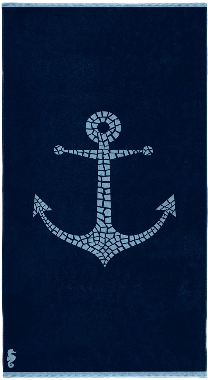 Seahorse Strandtuch »Captain«, (1 St., Strandtuch 100 x 180 cm), 100x180, f günstig online kaufen