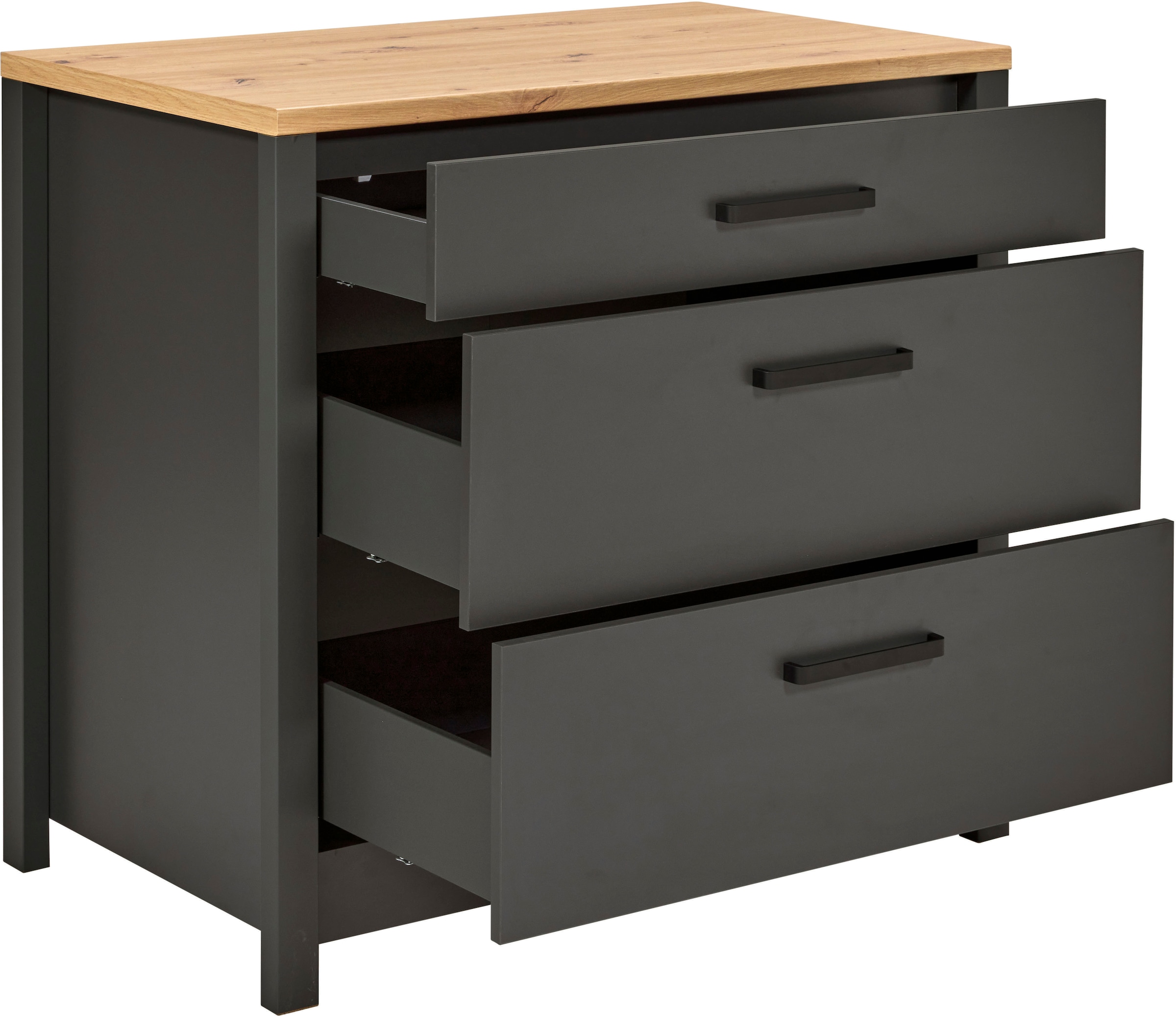 Inter Link Küchenzeile »Küchenzeile Veneto« Ohne E-Geräte für Spülmaschine Kochfeld Backofen Kühlschrank B: 300 cm