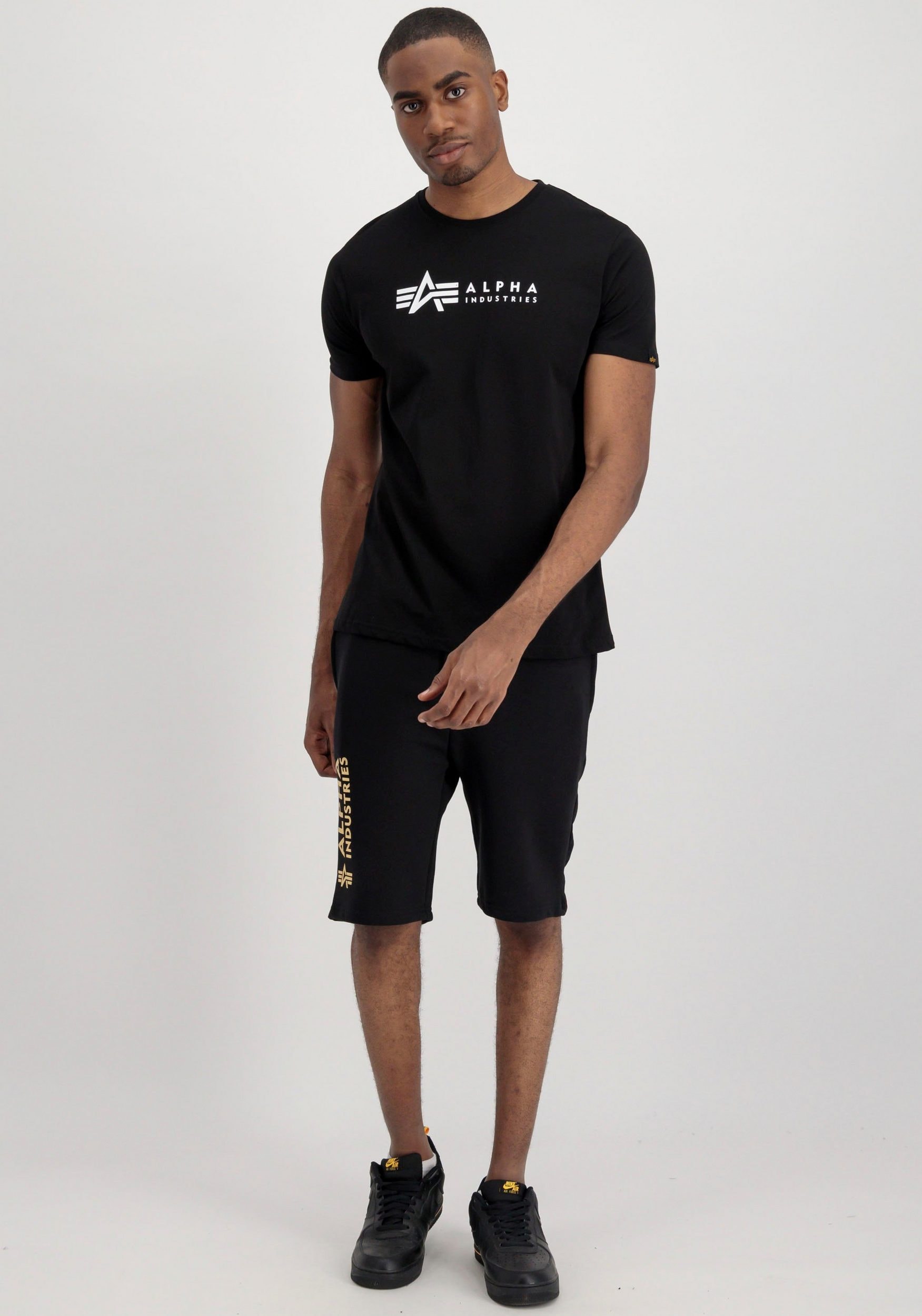 Alpha Industries Rundhalsshirt »Label T 2 Pack«, (Packung, 2 tlg., 2er-Pack)