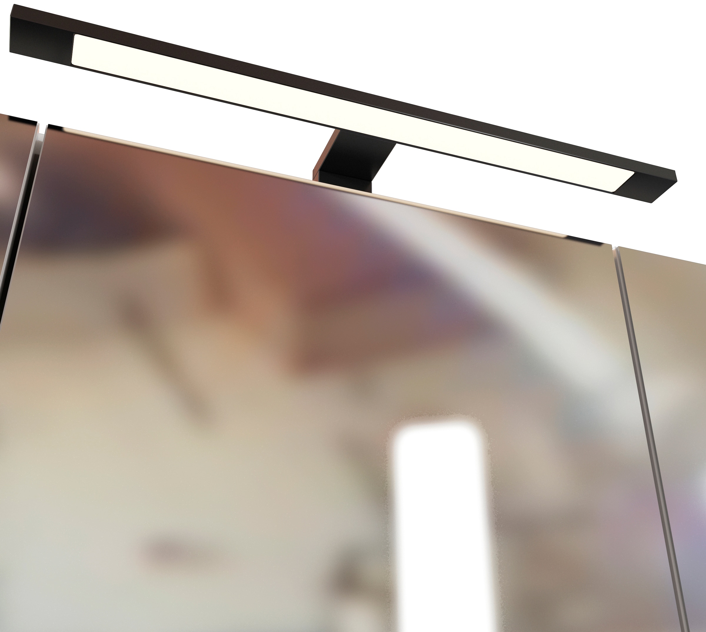 welltime Spiegelschrank »Luena«, Breite 80 cm, mit 3D-Effekt, dank drei Spiegeltüren