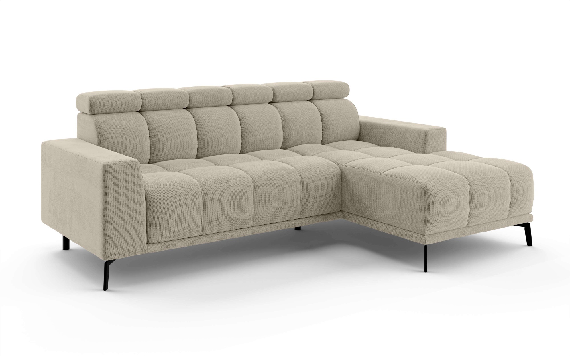 Home affaire Ecksofa »CAZIE , Designsofa, L-Form, trendige Bubble-Optik,« L-Form mit Wellenunterfederung, Recamiere rechts/links bestellbar