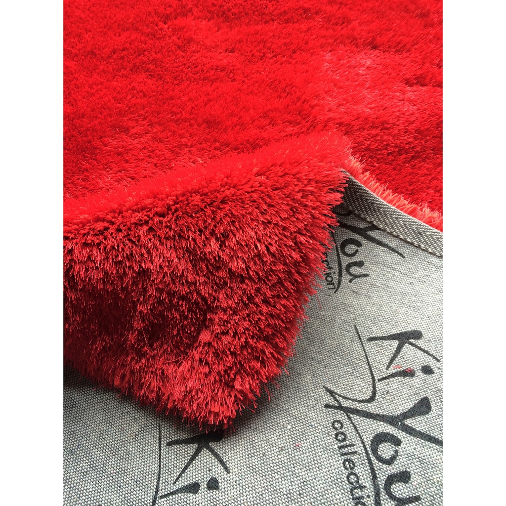 KiYou Shaggy Hochflor-Teppich »Shaggy Herz KS-5«, herzförmig, für Hochzeit, Valentinstag und alle Verliebten, Wohnzimmer