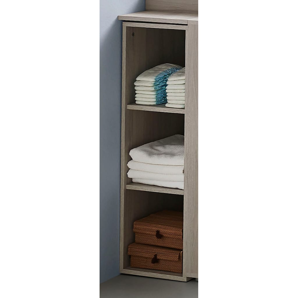 Lüttenhütt Babyzimmer-Komplettset »Geert«, (Set, 4 St., Kinderbett, Regal, Schrank, Wickelkommode)