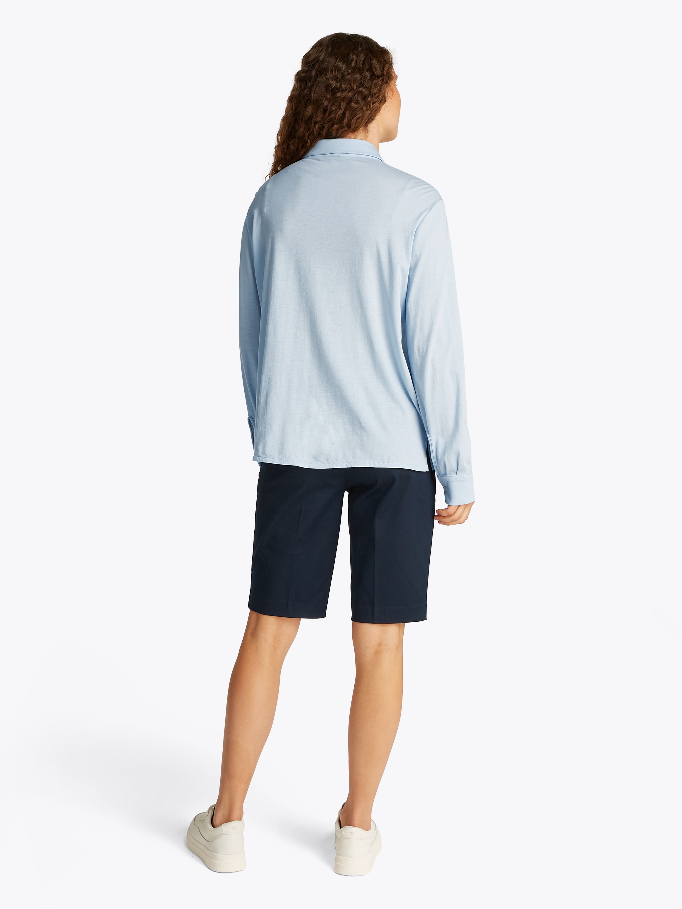 Tommy Hilfiger Klassische Bluse »CASUAL BTN DOWN SHIRT LS«, mit Metalllabel