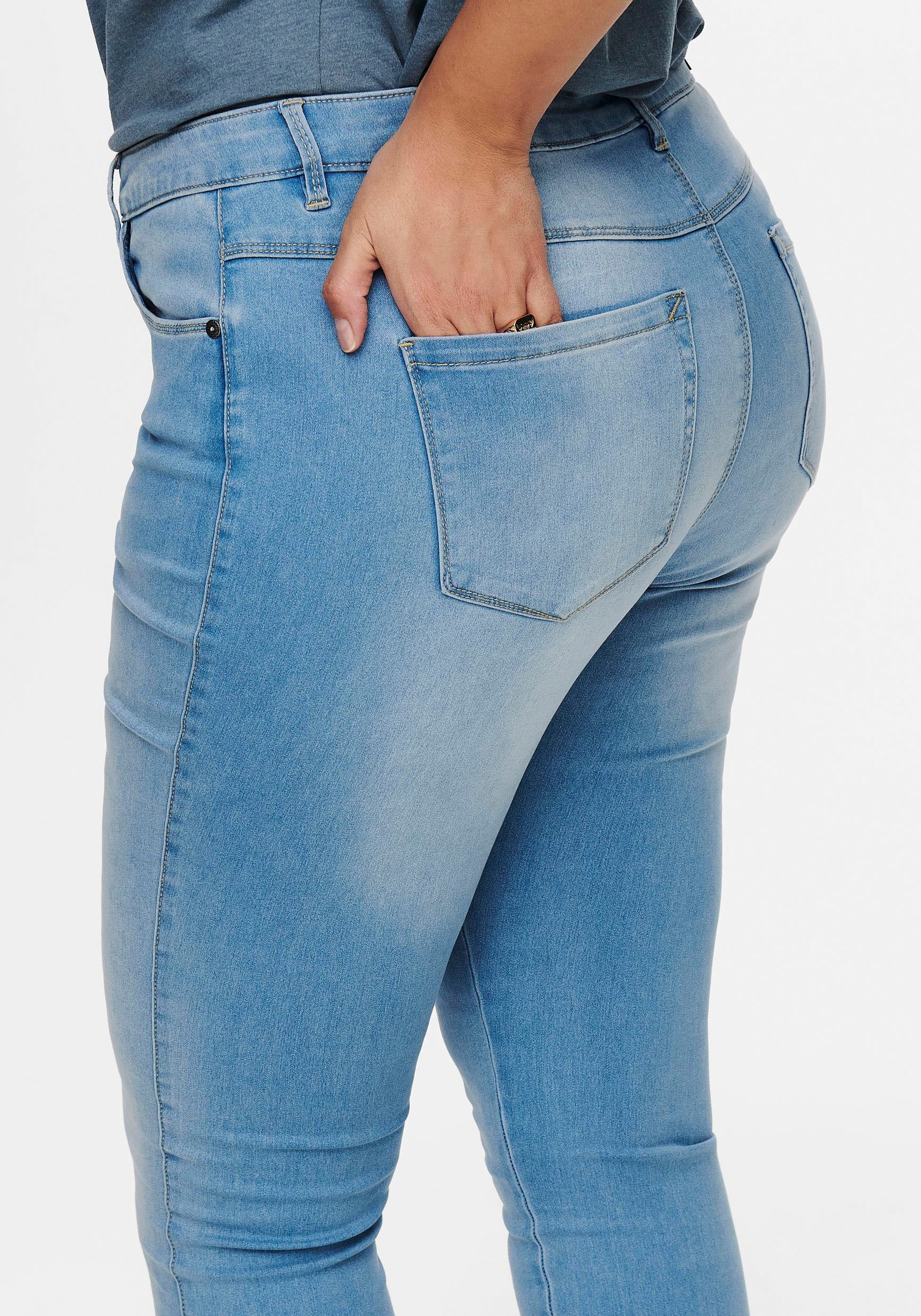 ONLY CARMAKOMA High-waist-Jeans »CARAUGUSTA NOOS« HW DNM SK online BJ13333 LBD kaufen