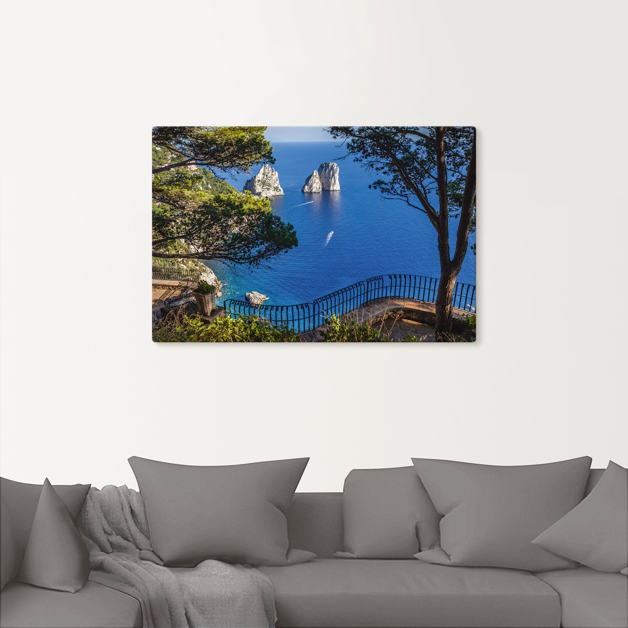 Artland Wandbild »Faraglione-Felsen auf Capri, Italien«, Meer Bilder, (1 St.), als Alubild, Outdoorbild, Leinwandbild, Poster, Wandaufkleber