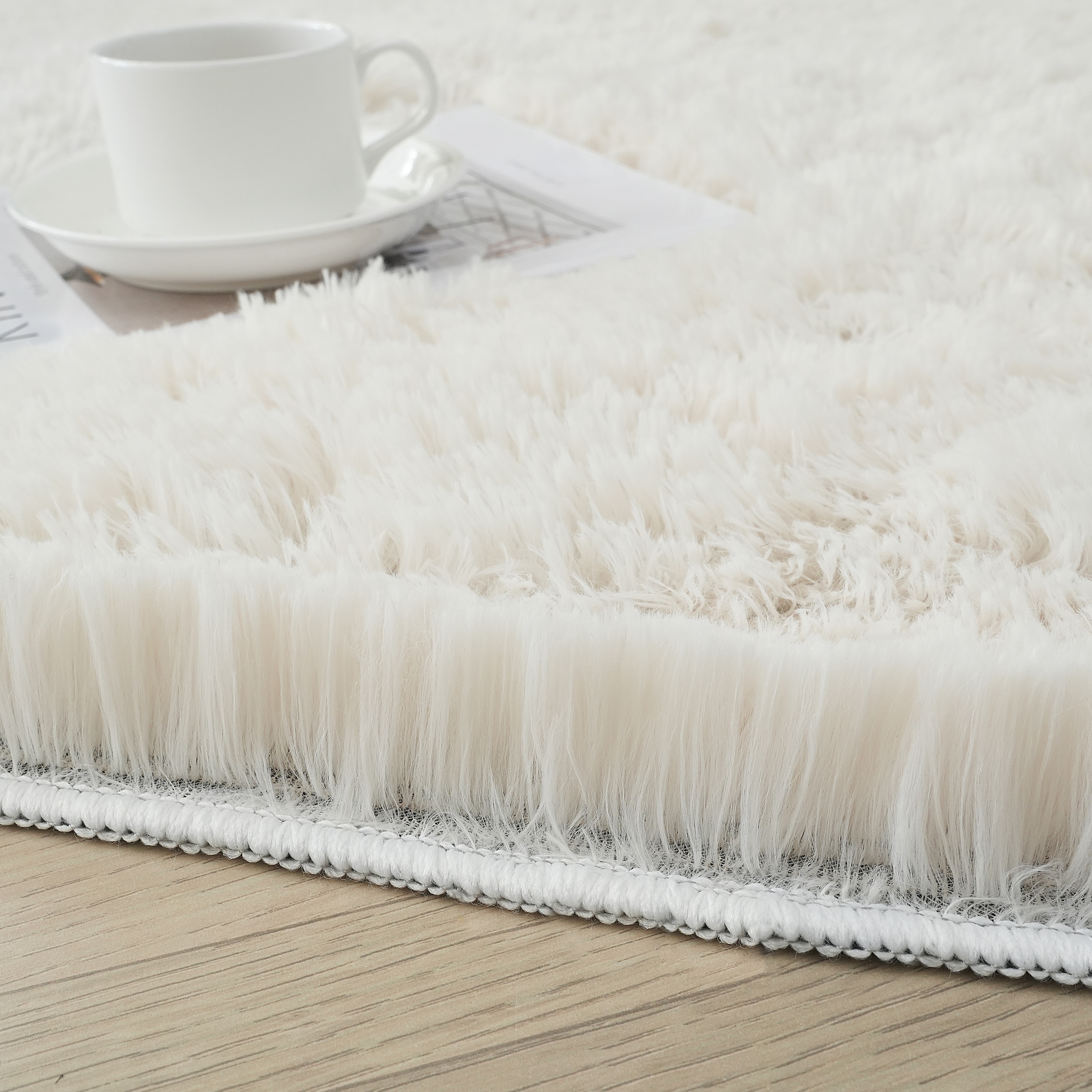 my home Hochflor-Teppich »Leava, besonders weich und kuschelig, leichter Glanz«, rechteckig, 37 mm Höhe, uni, Mikrofaser Teppiche, Wohnzimmer, Schlafzimmer, Esszimmer