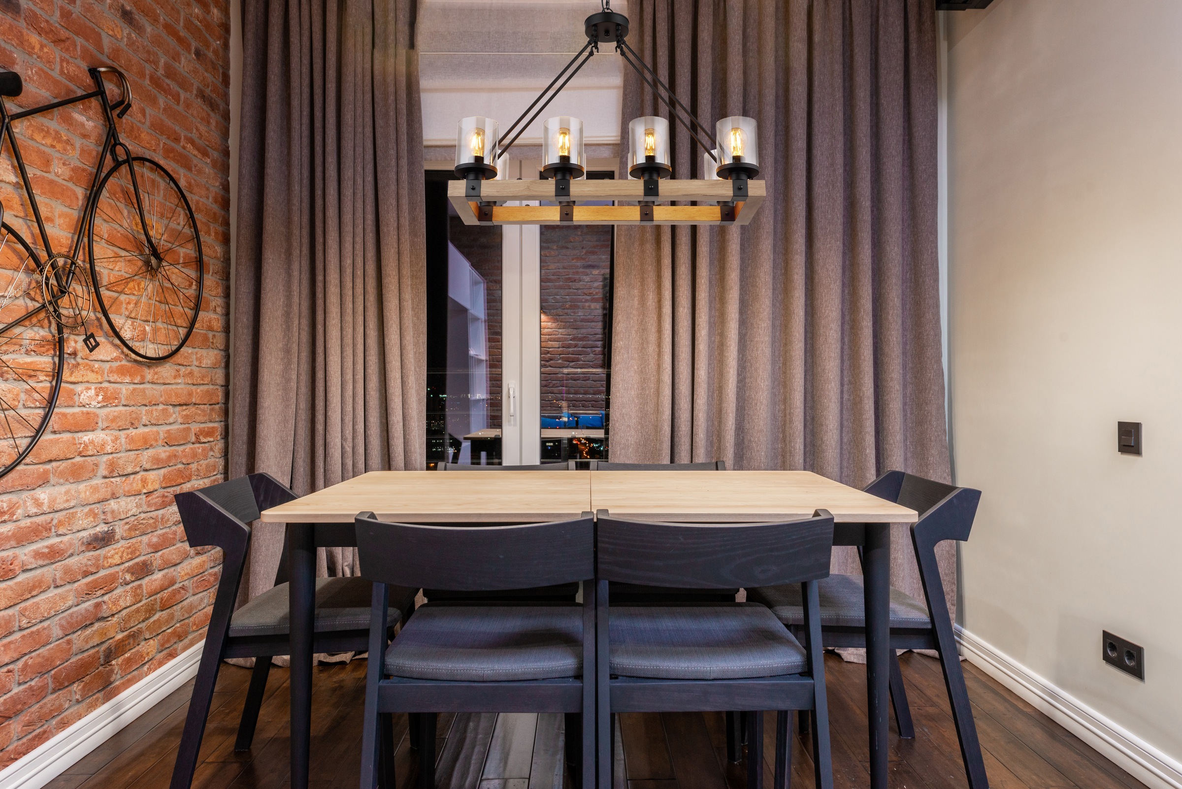 GLOBO LIGHTING Hängeleuchte »LILA« E27 1 Stk. Hängelampe schwarz Holz Glas günstig online kaufen