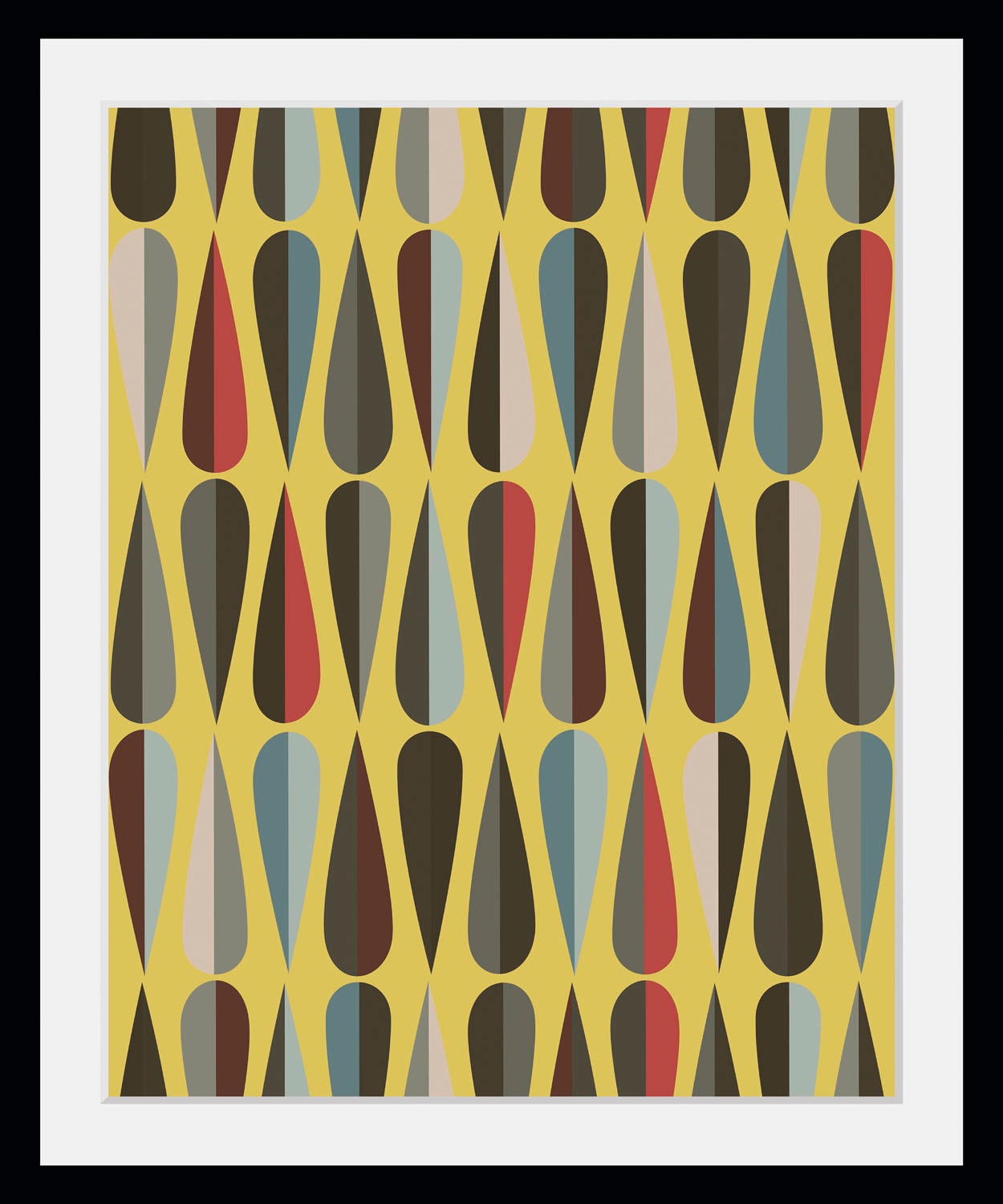 queence Bild »Rudy« Abstrakt | Figuren | Kunst 1 Stk. tlg. HD Premium Poster-Druck inkl. Holzrahmen