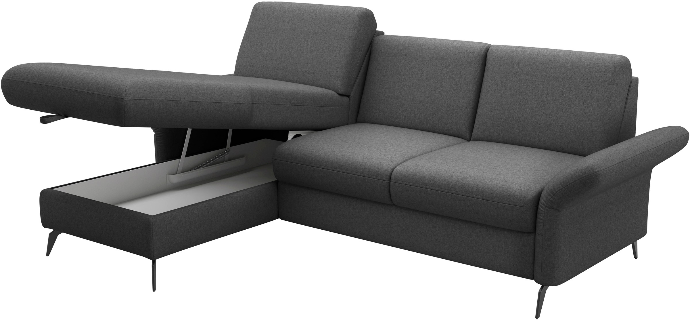 Home affaire Ecksofa »Rochelle«, wahlweise mit Bettfunktion, Bettkasten und Armteilverstellung