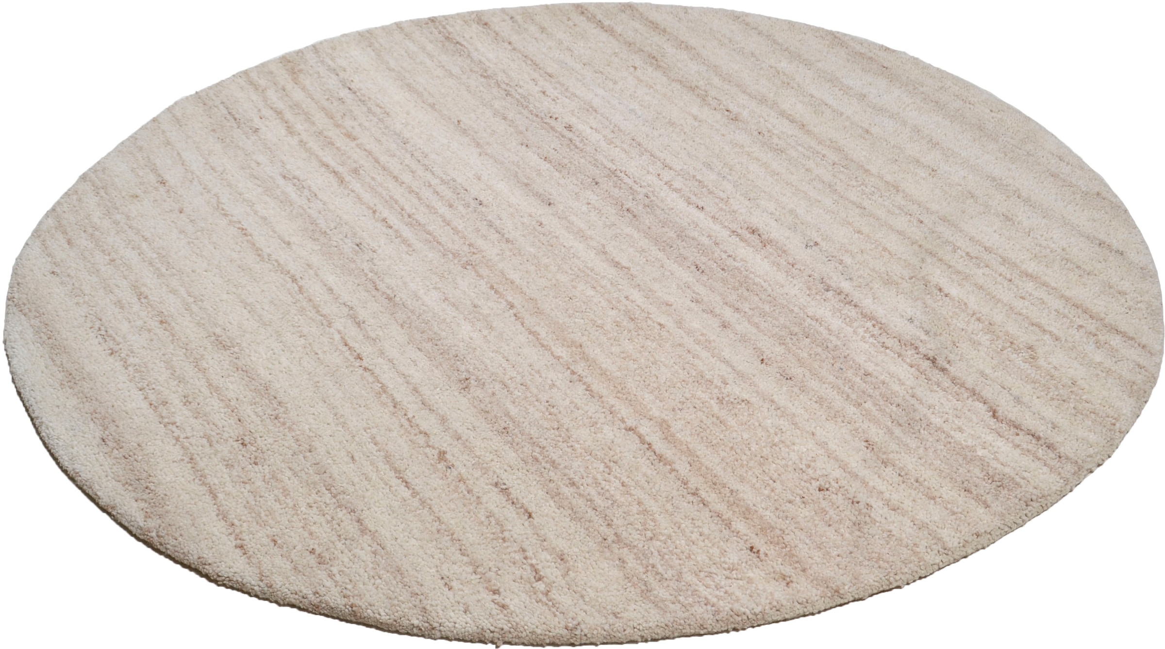 THEKO Wollteppich »Royal Berber Uni«, rund, 18 mm Höhe, Berber Optik, reine günstig online kaufen