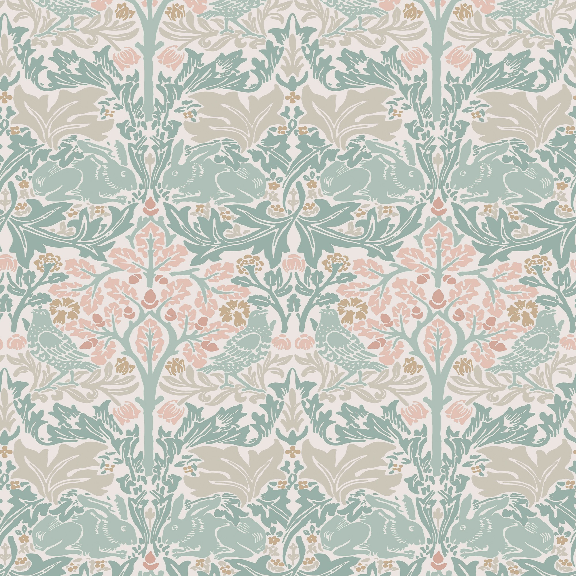 WILLIAM MORRIS AT HOME Vliestapete »Brother Rabbit« Motiv glatt Design Tapeten