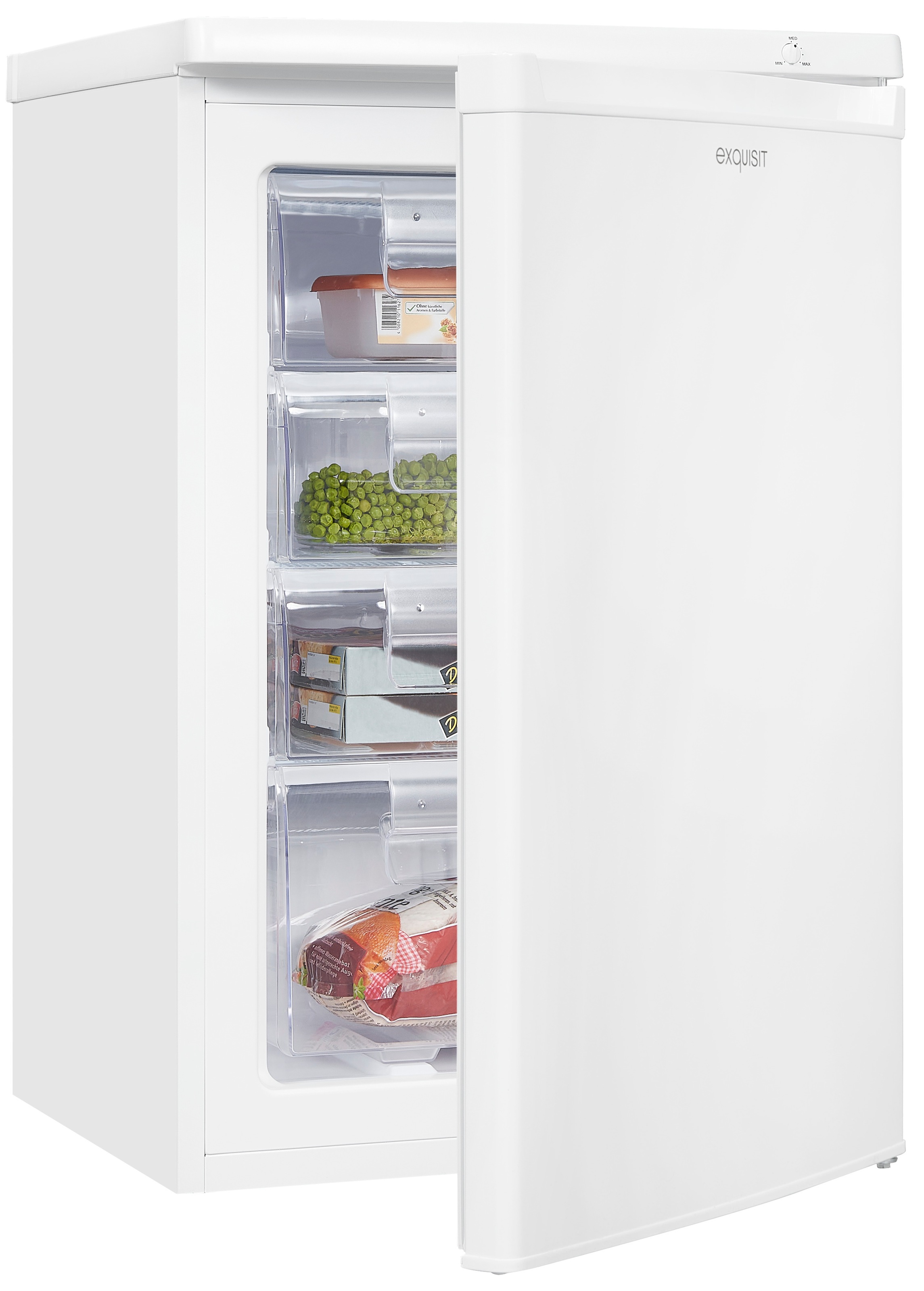 exquisit Gefrierschrank »GS80-040E weiss«, 85,5 cm hoch, 55 cm breit, Türan günstig online kaufen