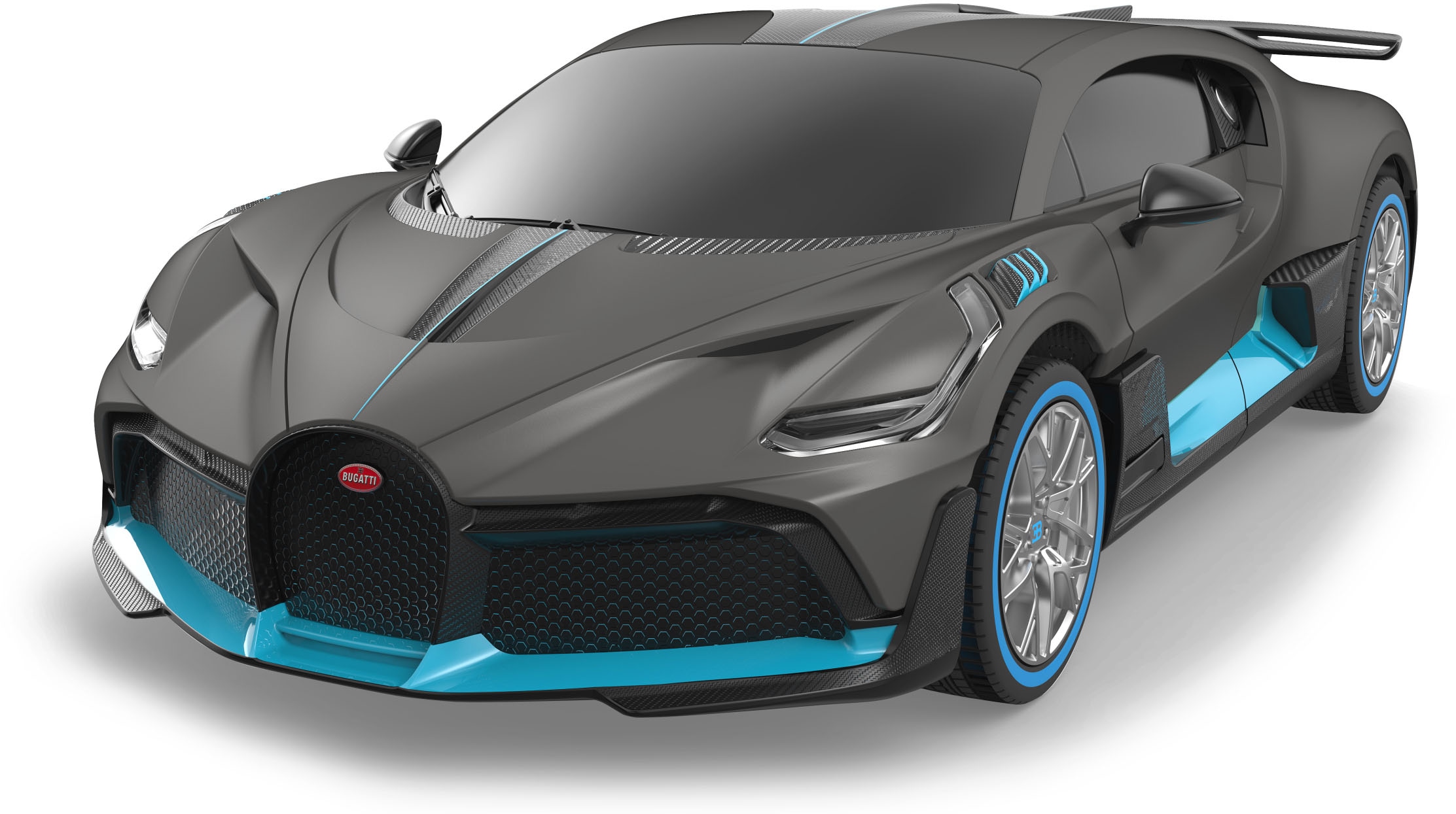 Jamara RC-Auto »Bugatti DIVO 1:24, grau, 2,4GHz«, offiziell lizenziert